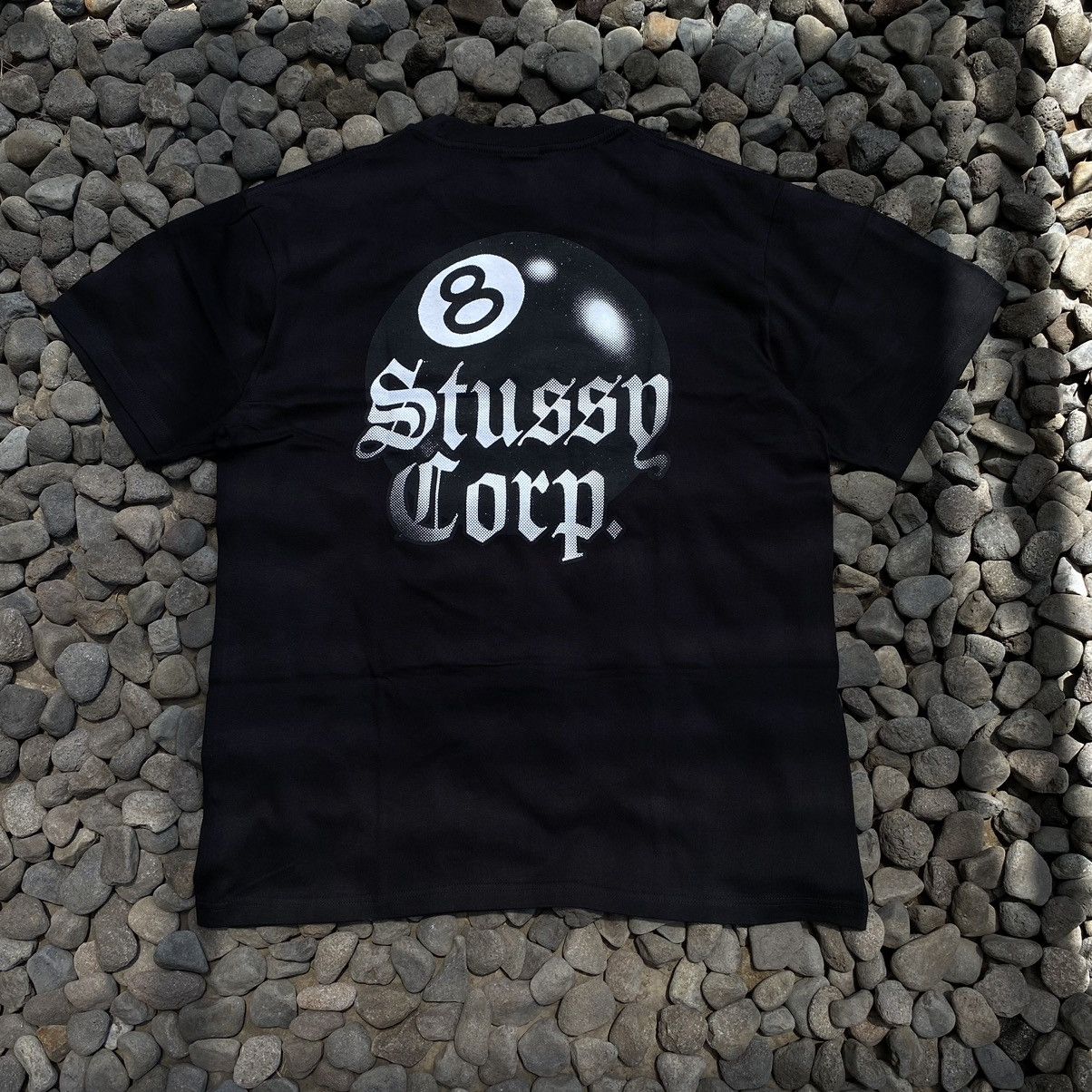 image of Stussy Corp Tee in Black, Men's (Size Large)