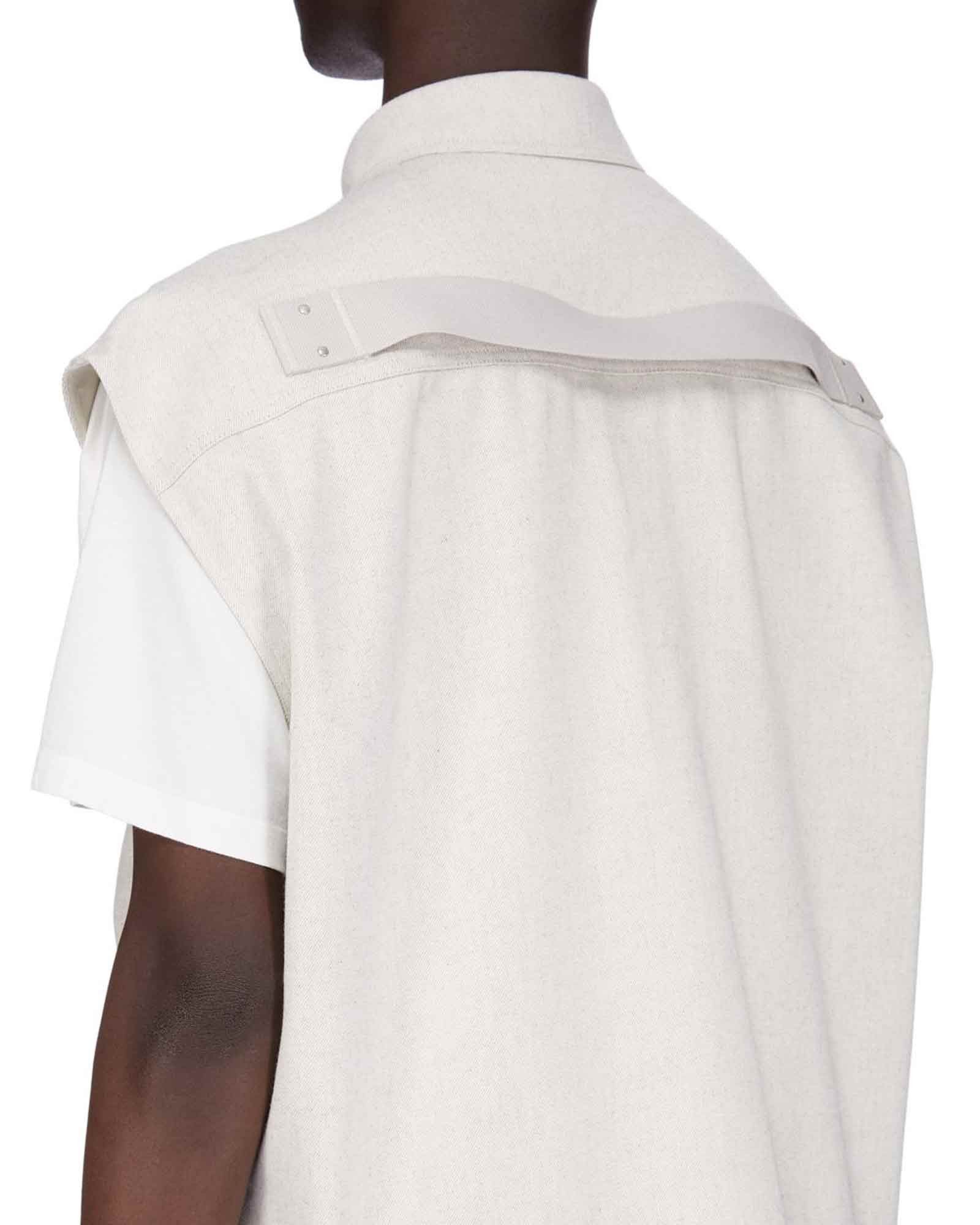 Rick Owens o1mle0226 Sleeveless Jumbo Outershirt In Gray Size US L / EU 52-54 / 3 - 7 Thumbnail