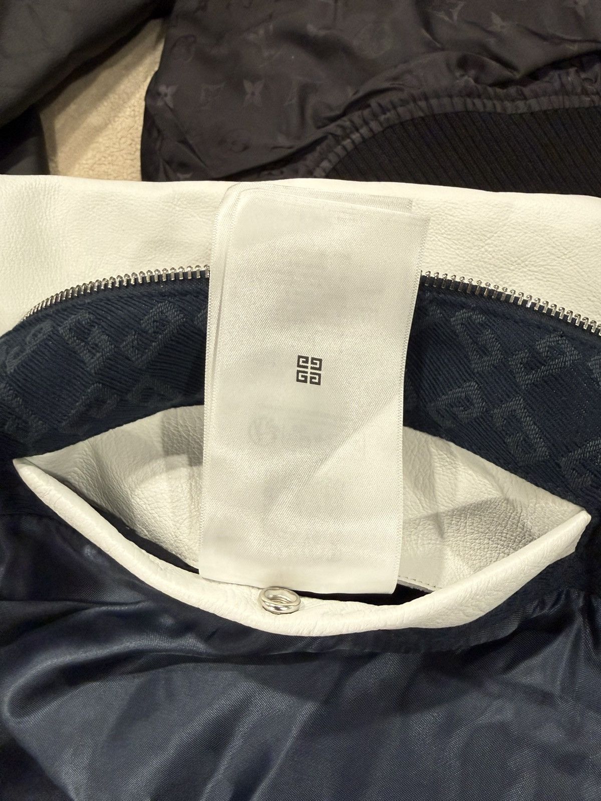 Givenchy Givenchy 4G Leather Denim Varsity Jacket Size US M / EU 48-50 / 2 - 11 Thumbnail