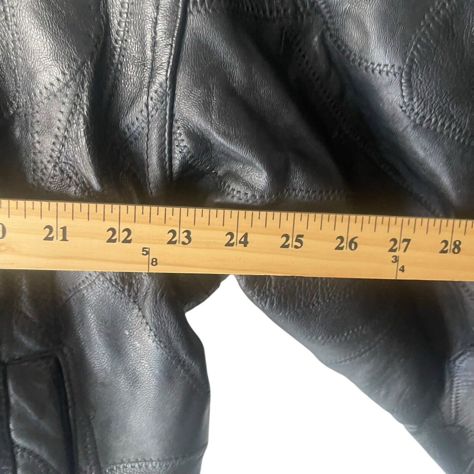 Other M. Collection 90s XL Black Leather Textured Bomber Jacket Size US XL / EU 56 / 4 - 7 Thumbnail