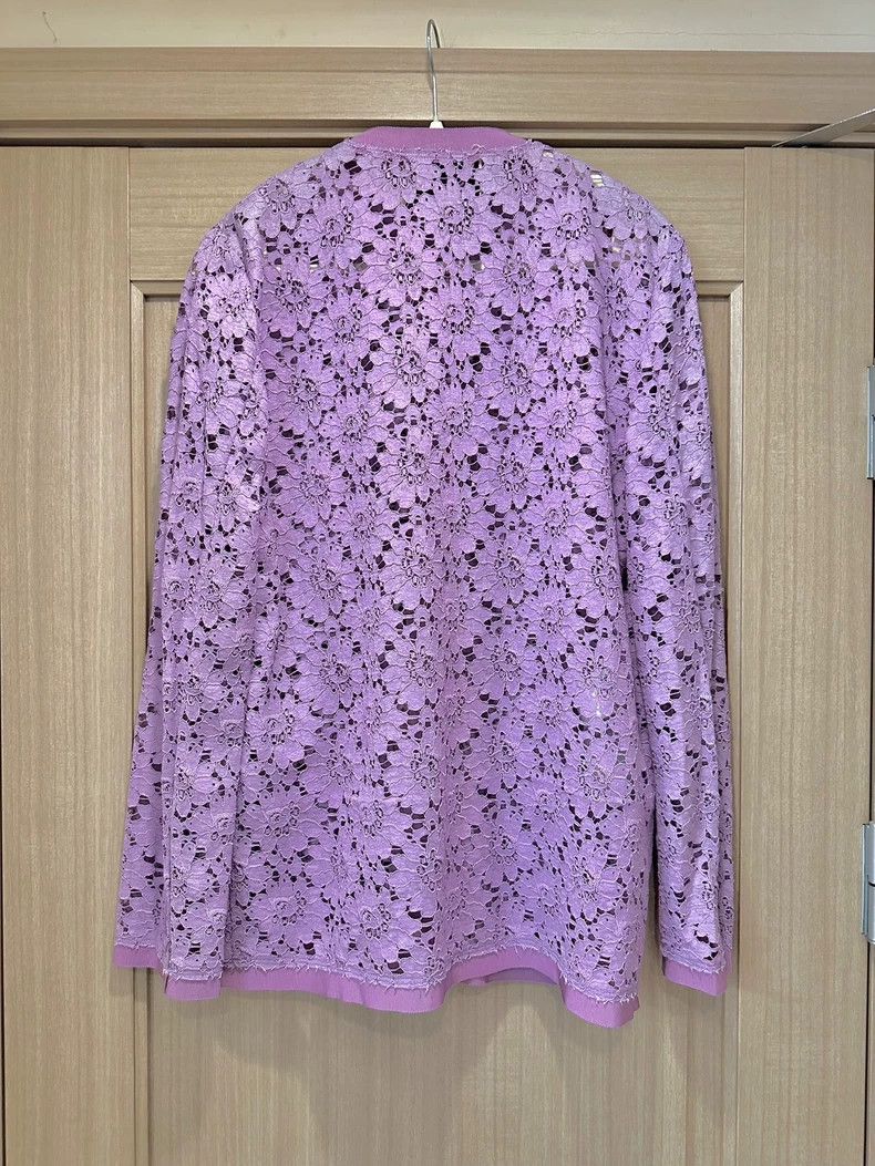 2019 Early Spring Show Purple Lace coat Outerwear