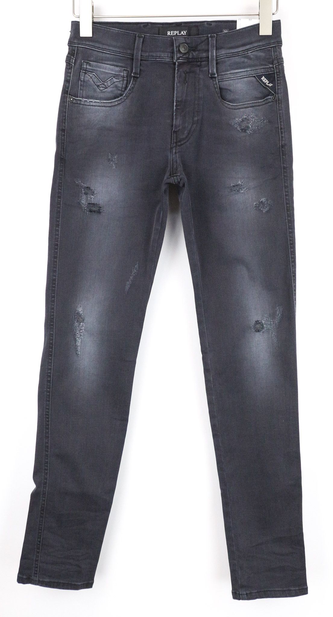 Replay ANBASS W28/L32 Slim Grey Blue Stretch Jeans 74058 Size US 28 / EU 44 - 1 Thumbnail