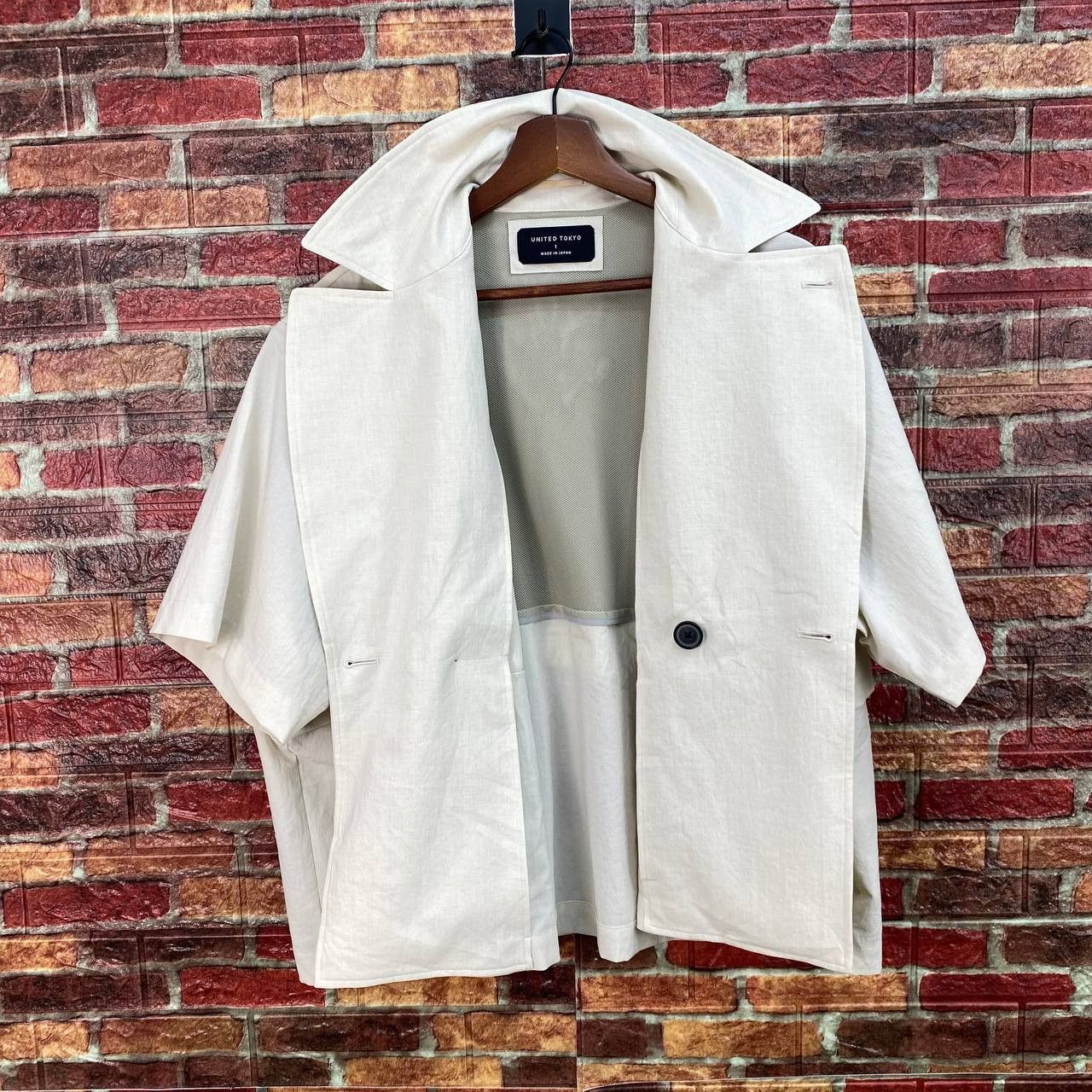 Japanese Brand United Tokyo Asymmetrical Spider Baggy Minimalist Jacket Size US S / EU 44-46 / 1 - 7 Thumbnail