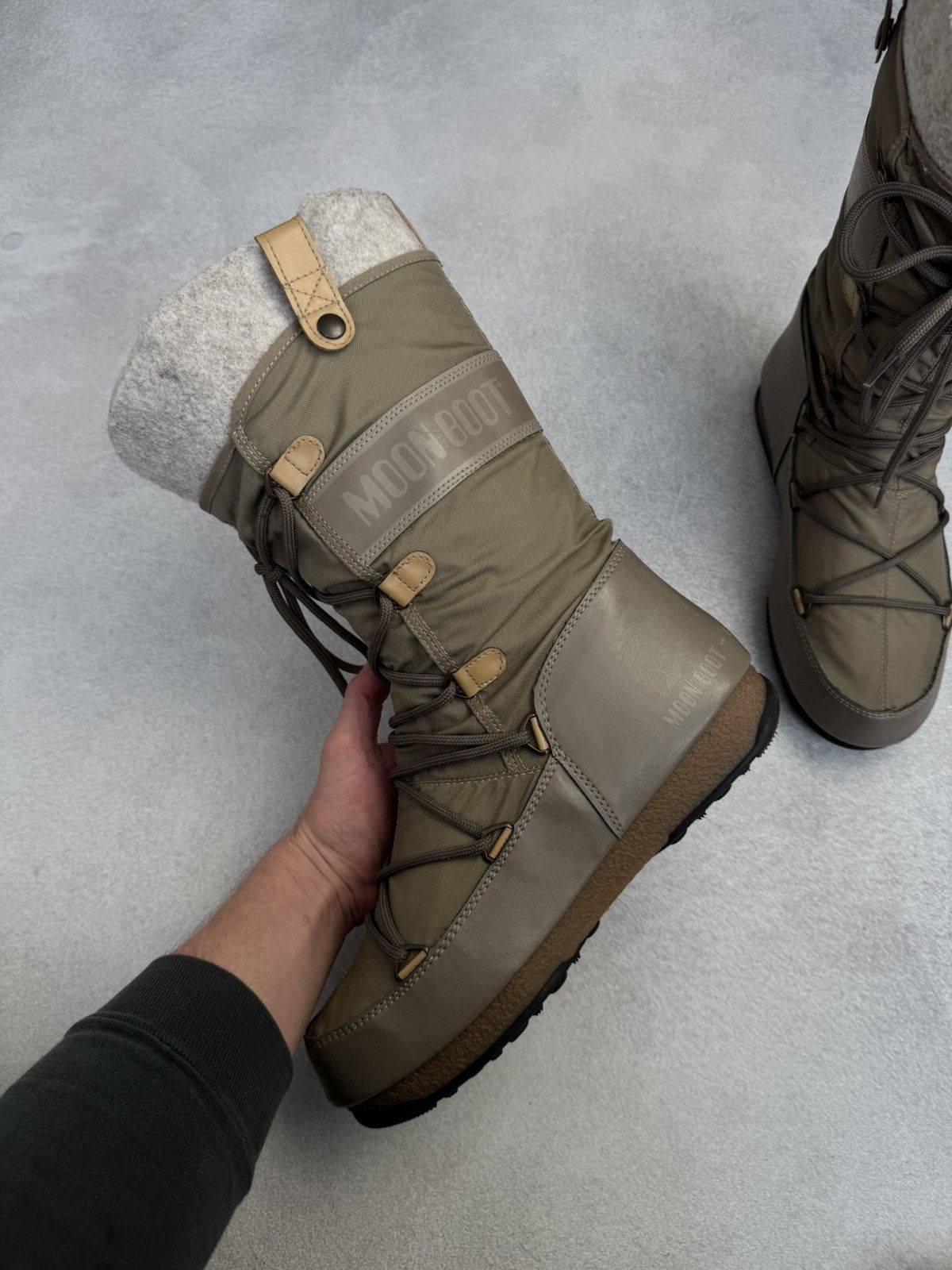 Moon Boot Vintage Moon Boot Waterproof Tecnica Olive nylon Boots 9-9,5 Size US 9 / IT 39 - 8 Thumbnail