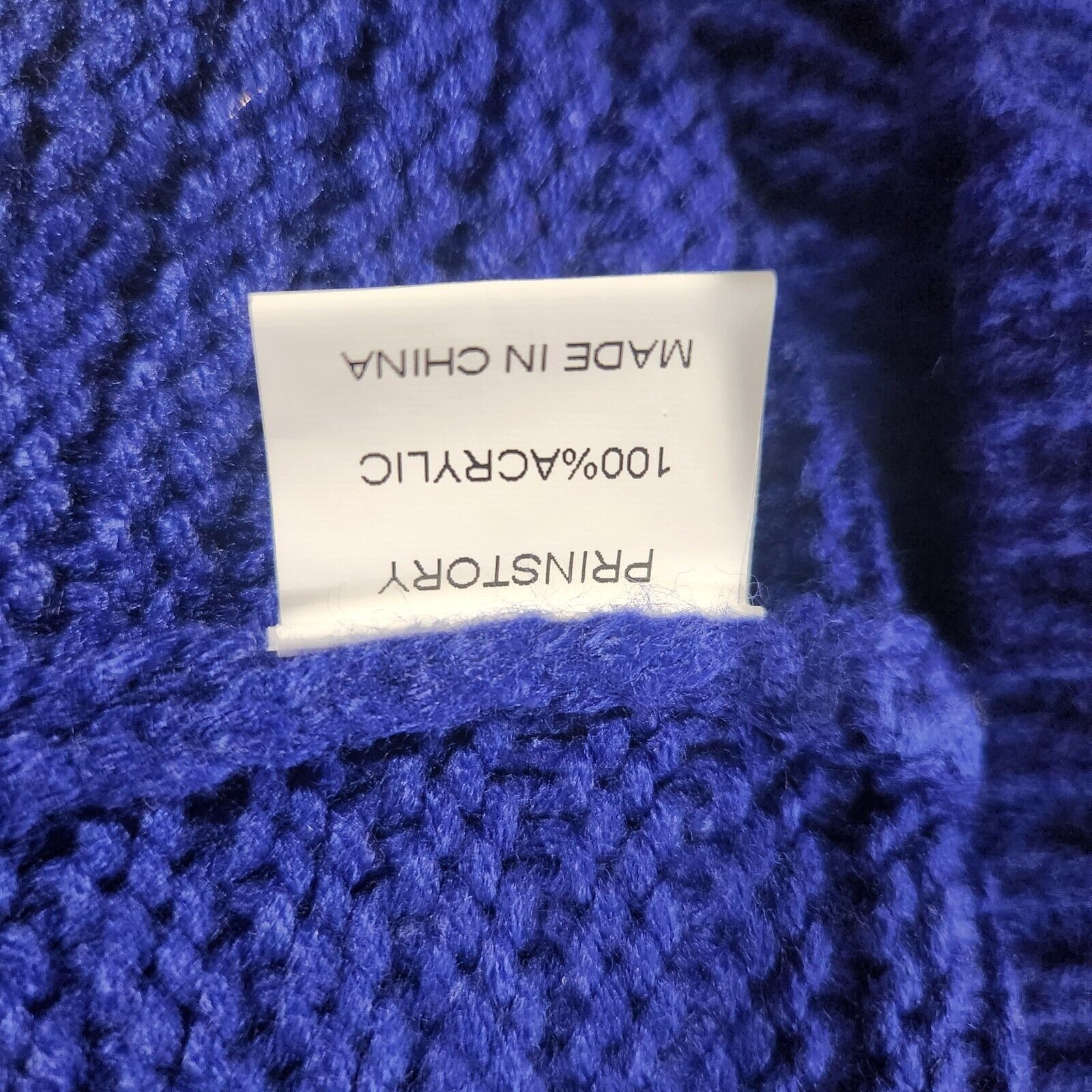 Other ⭐ Sz M Women's Casual Sweater Blue Wool Knit Casual Turtle N Size M / US 6-8 / IT 42-44 - 3 Thumbnail