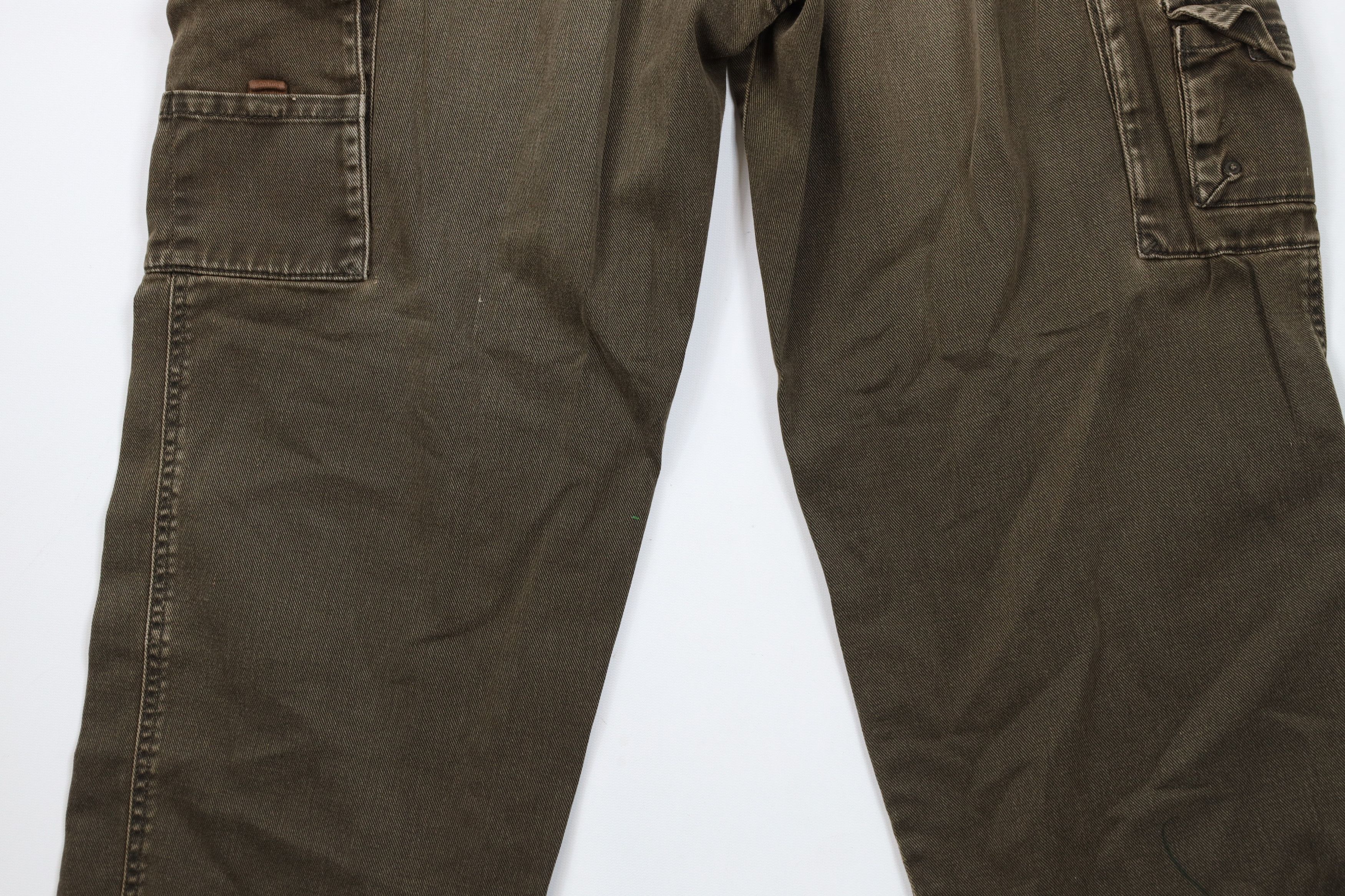 Vintage Vintage 90s Woolrich Wide Leg Denim Cargo Jeans Breen Cotton Size US 34 / EU 50 - 13 Thumbnail