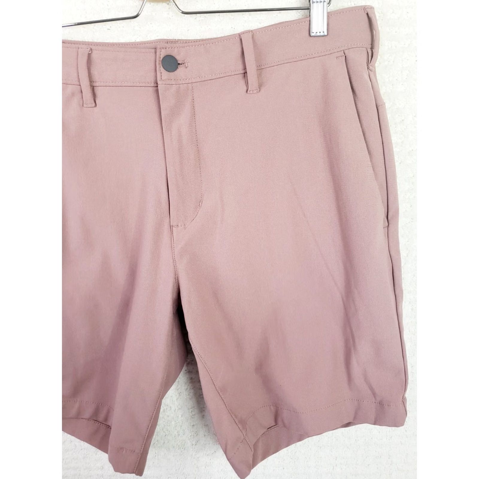 Lands' End Lands End Shorts Men's 35x9 Traditional Pink Stretch Flat Front 5 Pocket Size US 35 - 5 Thumbnail