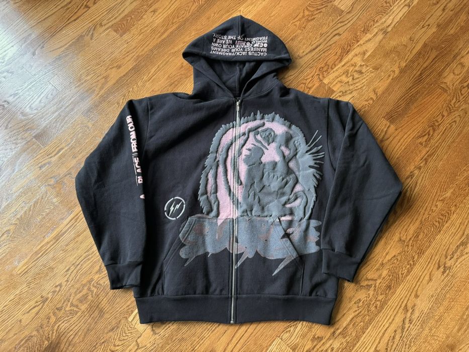 Travis Scott Extra Large Cactus Jack for Fragment Sunrise Zip Up Hoodie