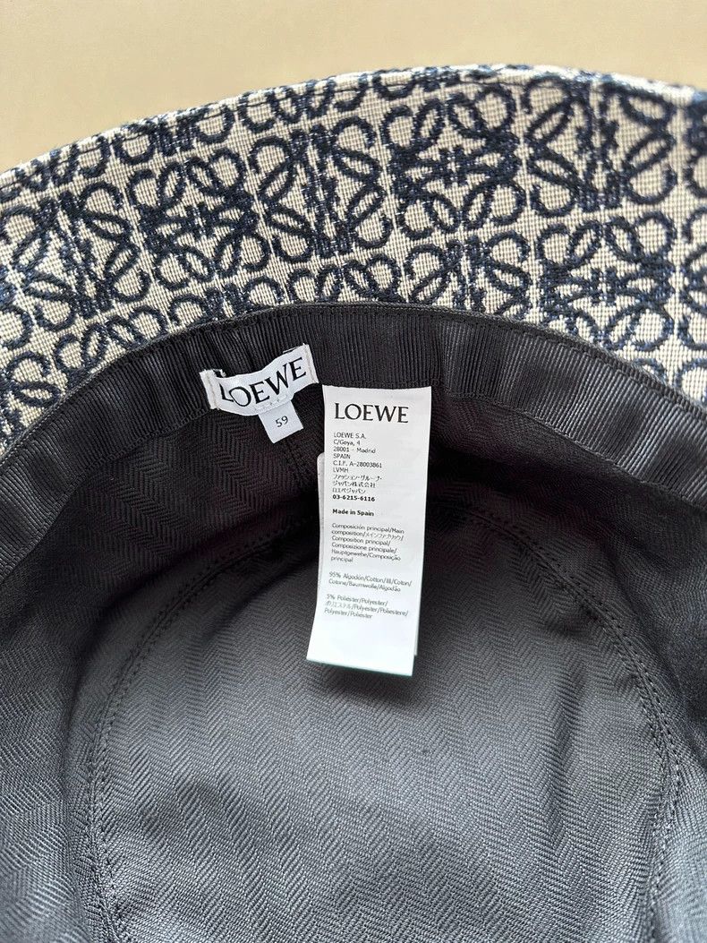 Loewe LOEWE size 59 Classic embroidered blue bucket hat Size ONE SIZE - 4 Thumbnail