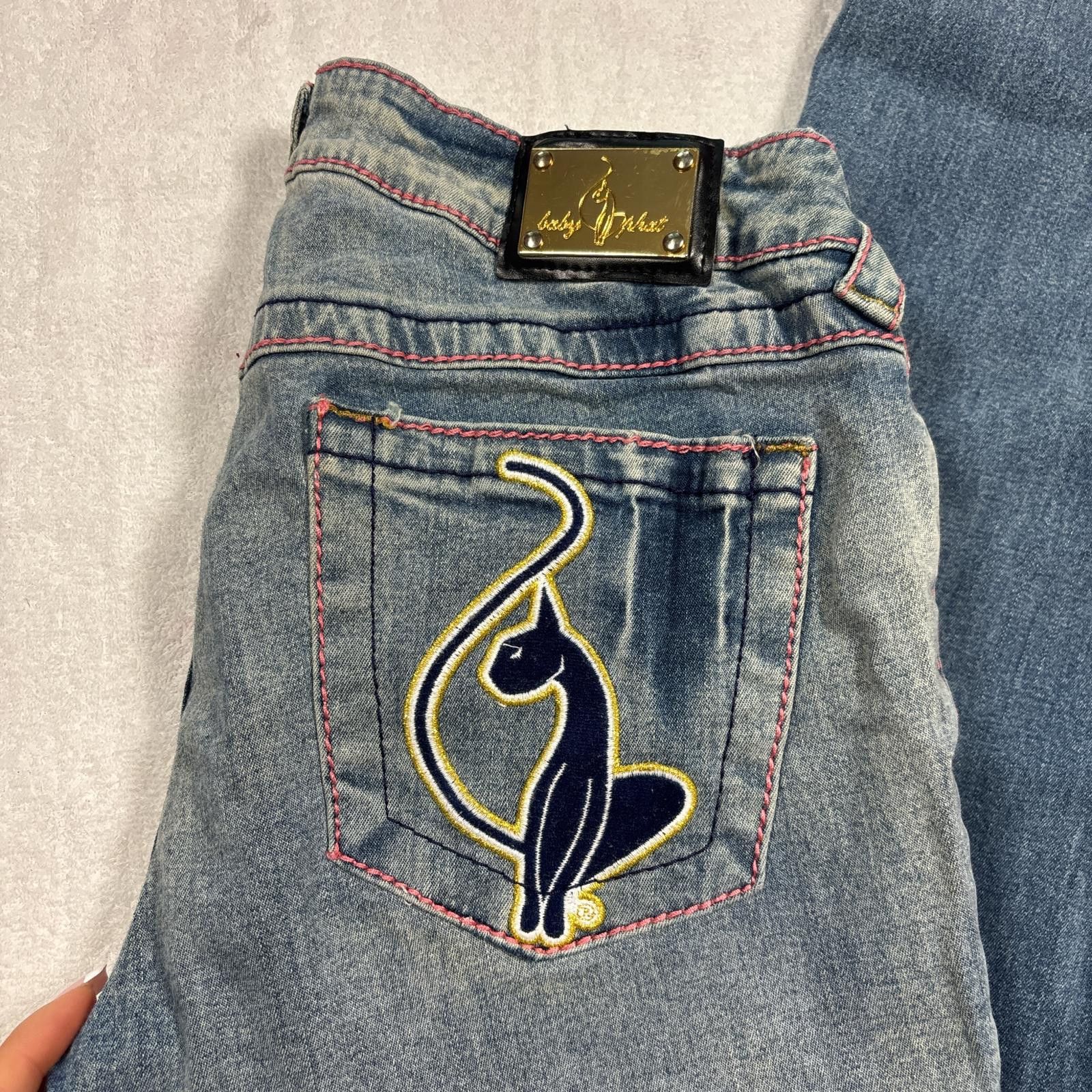 Other y2k pink baby phat light wash jeans Size 28" / US 6 / IT 42 - 2 Thumbnail