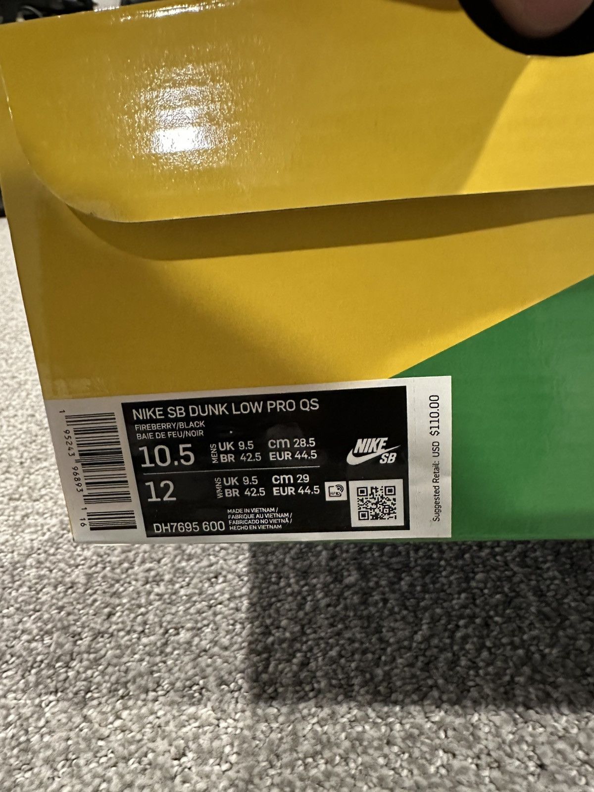 Nike SB Dunk Low Pro Parra Abstract Art Size US 10.5 / EU 43-44 - 9 Thumbnail