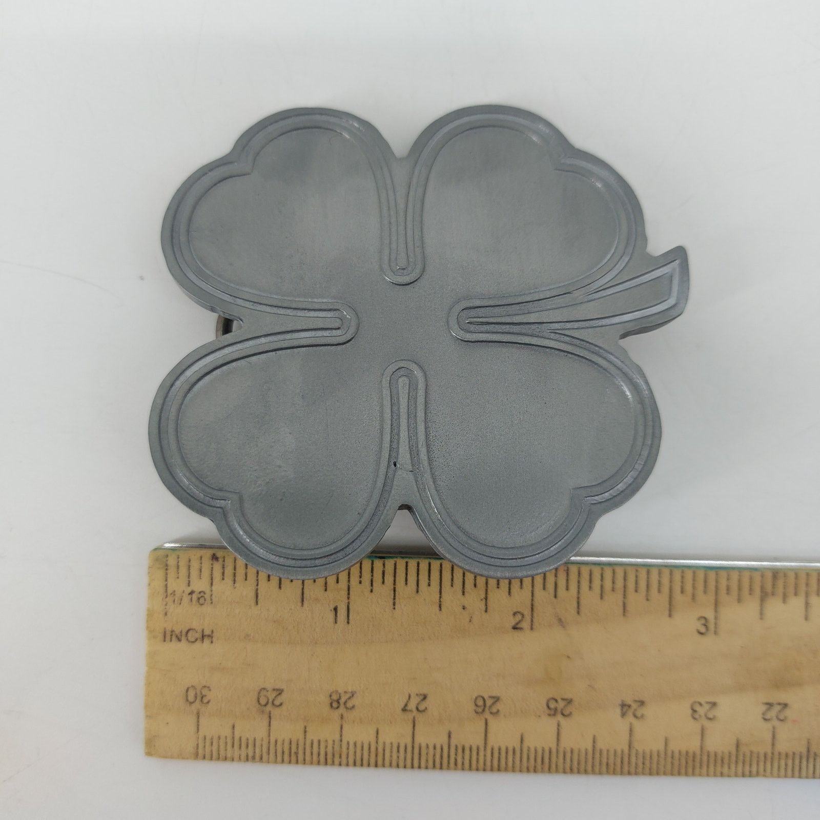 Vintage Lucky Shamrock 4 Leaf Clover St. Patrick's Patty Day Good Size ONE SIZE - 6 Thumbnail