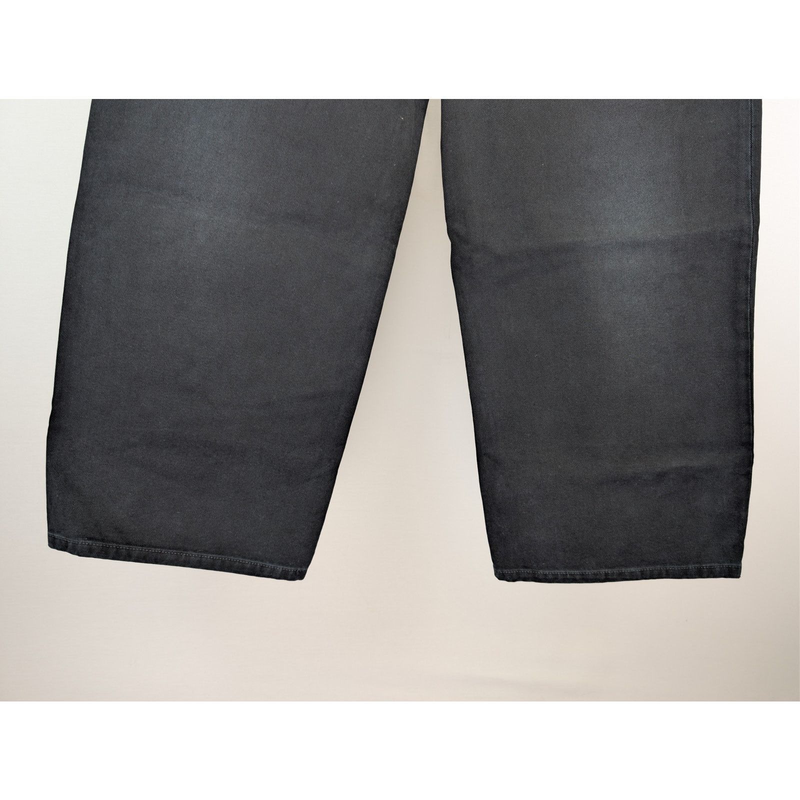 Balenciaga o1rshd1 Q:2 / Left Hand Denim Pierced Baggy Pants in Black Size US 32 / EU 48 - 12 Thumbnail