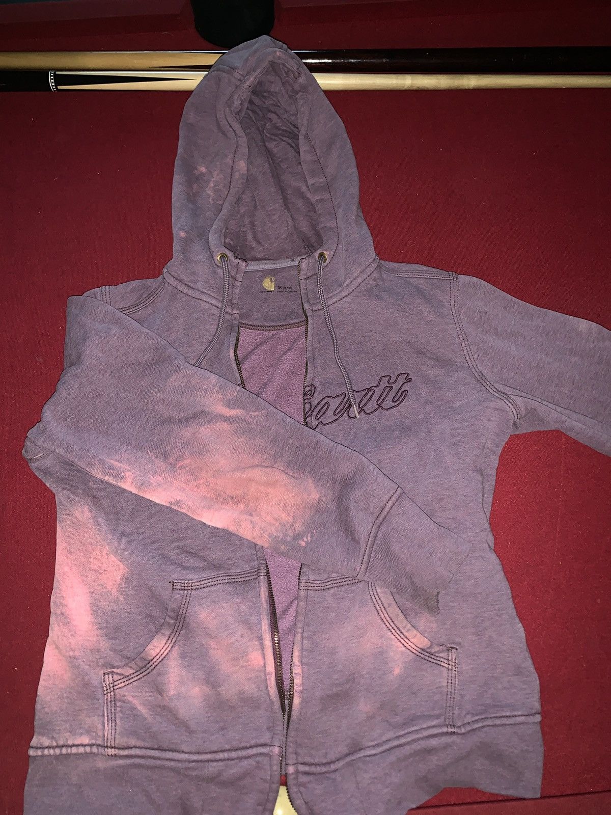Carhartt × Vintage Vintage purple carhartt zip up (read desc) Size US XS / EU 42 / 0 - 6 Thumbnail