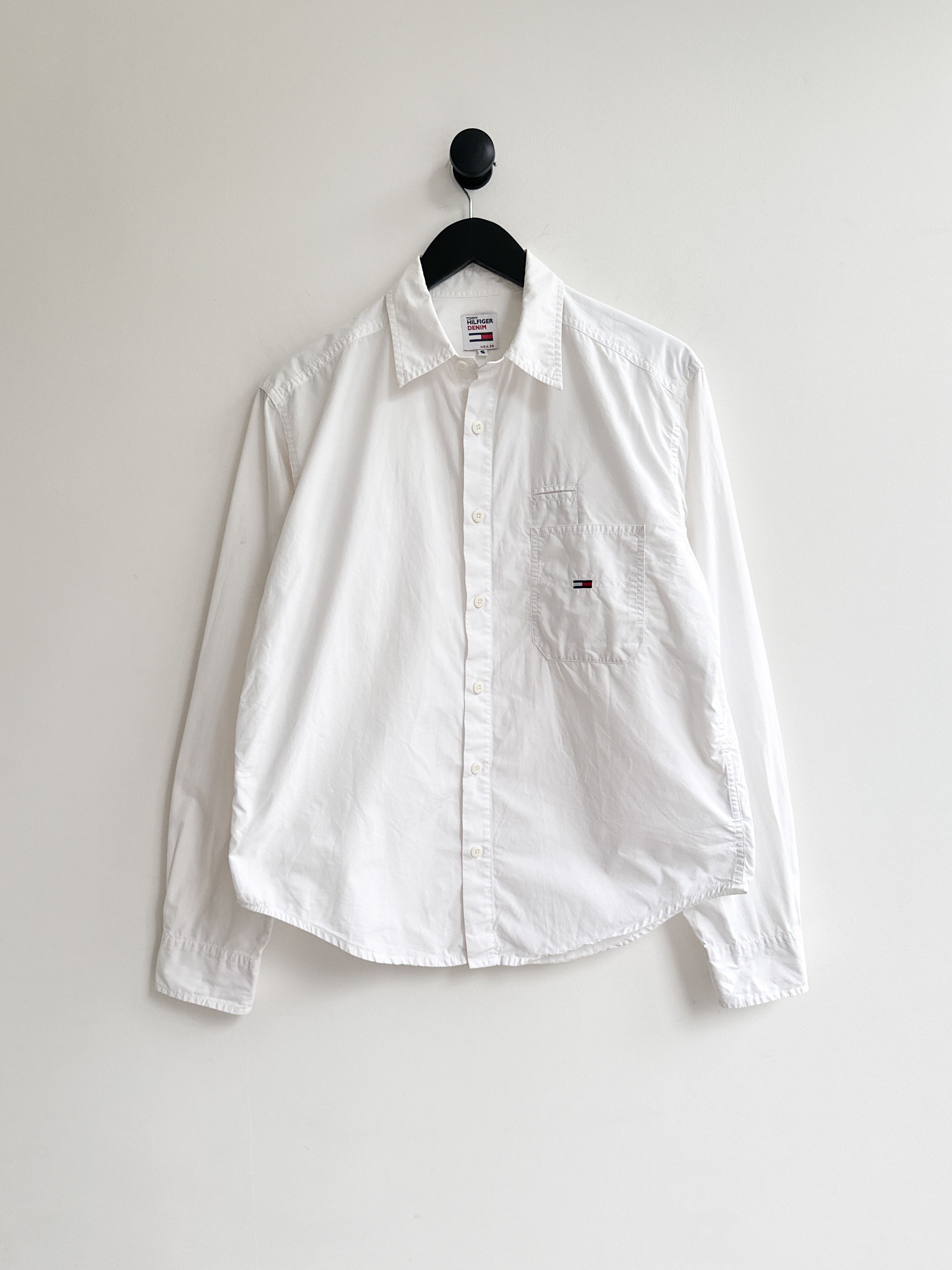 Tommy Hilfiger Vintage Tommy Hilfiger White Shirt Size S / US 4 / IT 40 - 1 Thumbnail