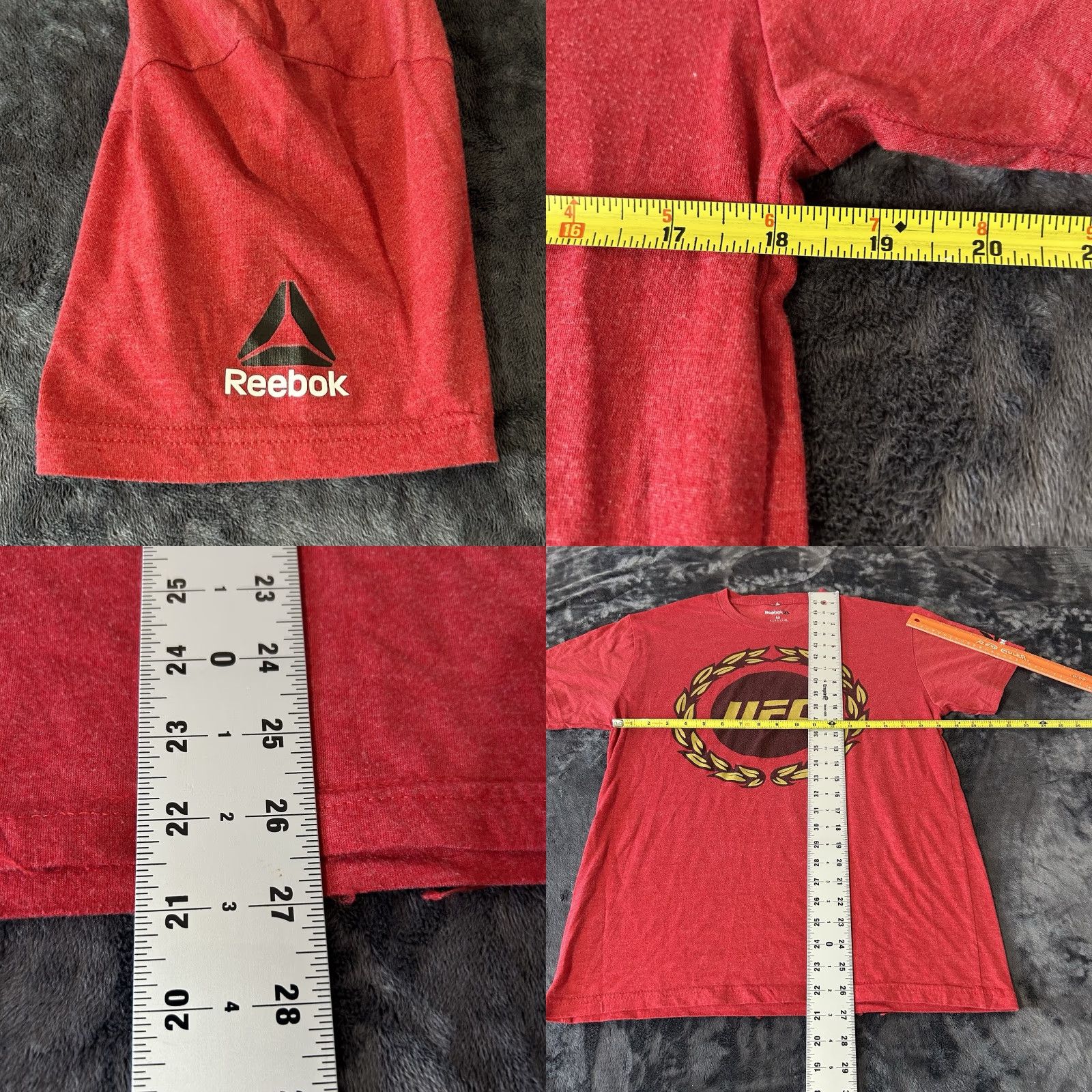 Reebok UFC Reebok Shirt Men Medium Red Short Sleeve Crew Neck Graphic Size US M / EU 48-50 / 2 - 9 Thumbnail
