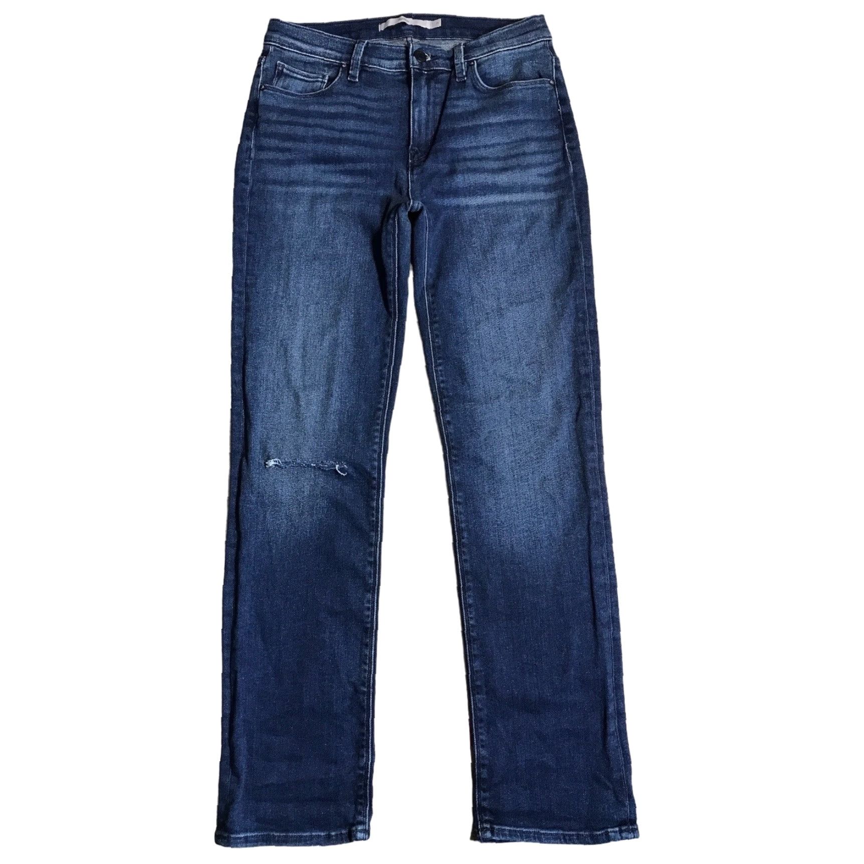 Hudson Hudson Nico Blue Denim Skinny Jeans Stretch Womens 27 X 30 Inseam Distressed Size 27" / US 4 / IT 40 - 2 Thumbnail