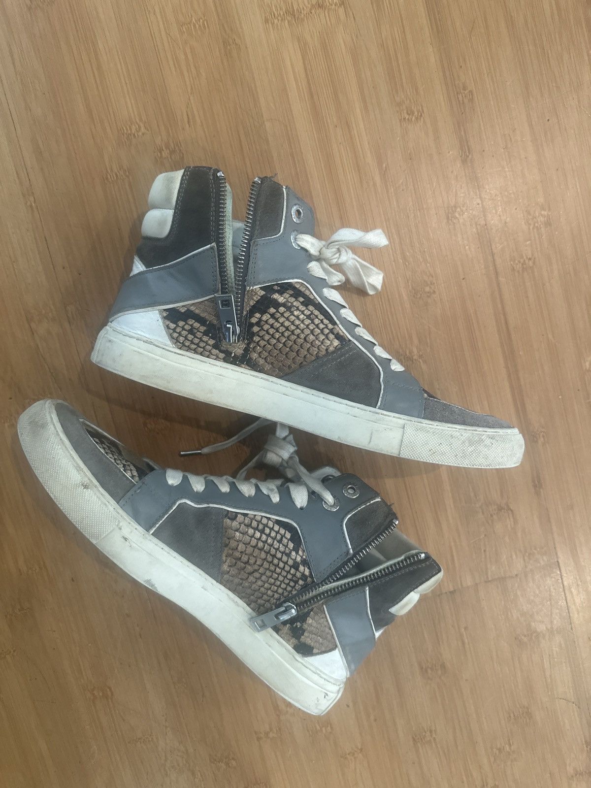 Zadig & Voltaire Snakeskin Hi-Tops Size US 8 / EU 41 - 6 Thumbnail