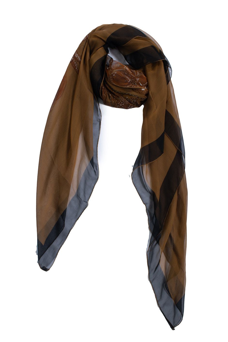 Hermes Hermes, Rocaille silk scarf with shell print Size ONE SIZE - 2 Thumbnail