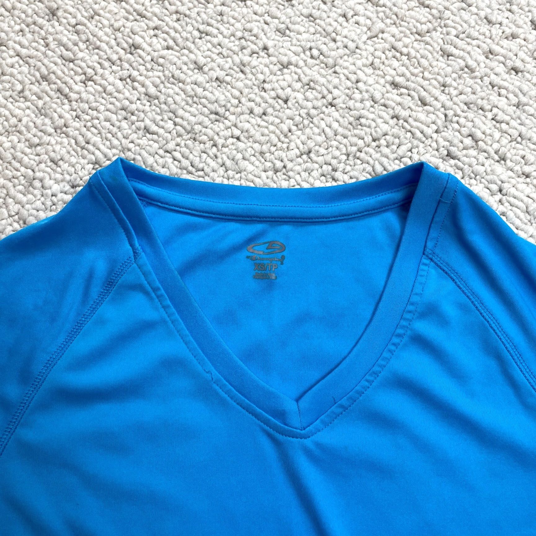 Champion Champion Active Shirt Womens XS Blue Short Sleeve Gym Exercise Stretch Size XS / US 0-2 / IT 36-38 - 4 Thumbnail