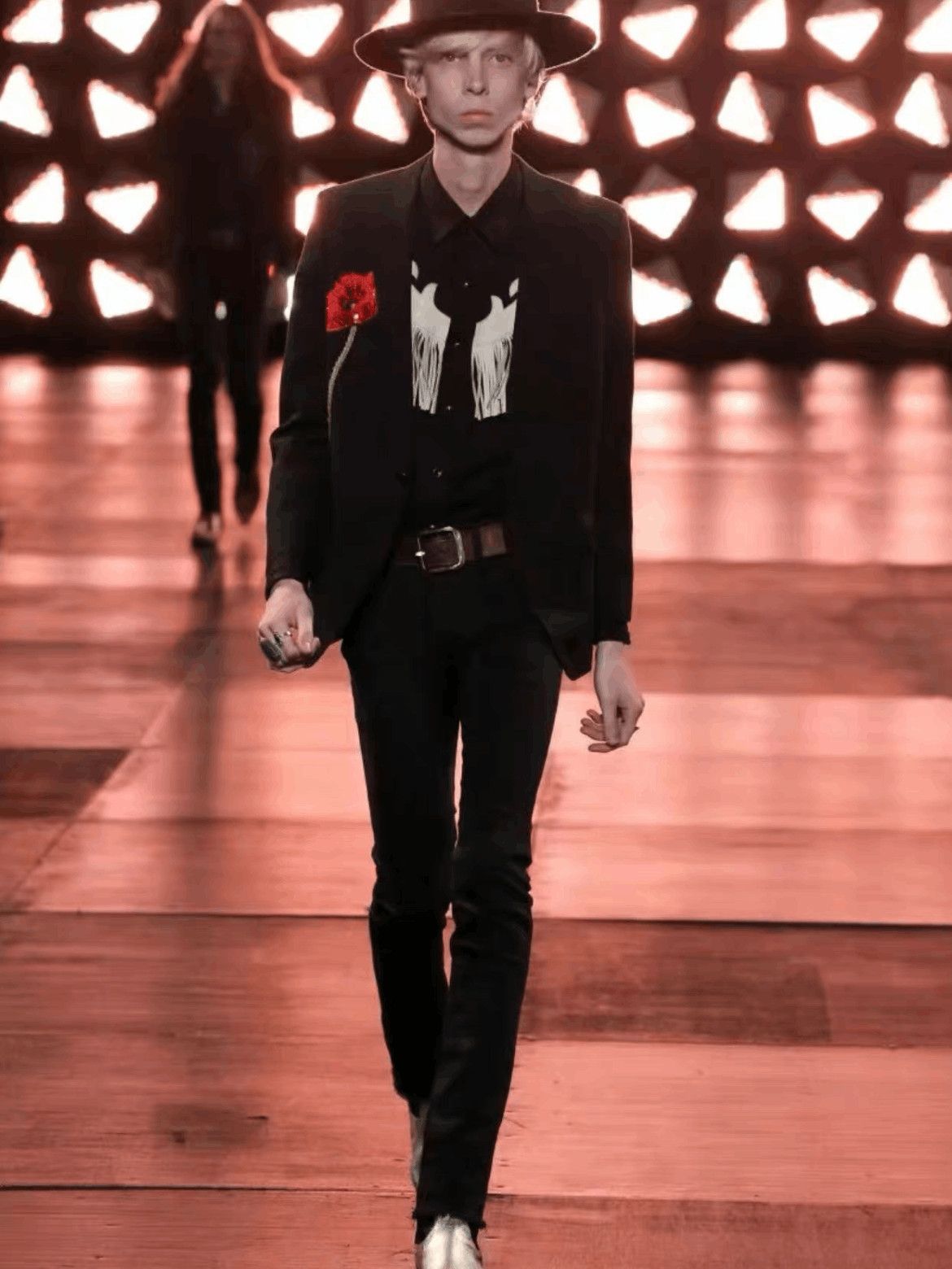 Saint Laurent Paris Sz 44 Saint Laurent Paris 15SS Flower Patch Jacket Size US S / EU 44-46 / 1 - 6 Thumbnail