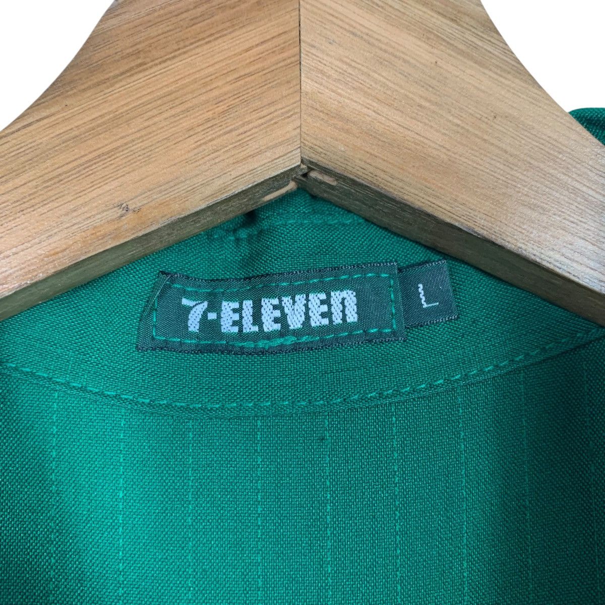 Japanese Brand 7-ELEVEN Big Logo Green Long Sleeve Uniform Jacket #2084-C91 Size US L / EU 52-54 / 3 - 18 Thumbnail