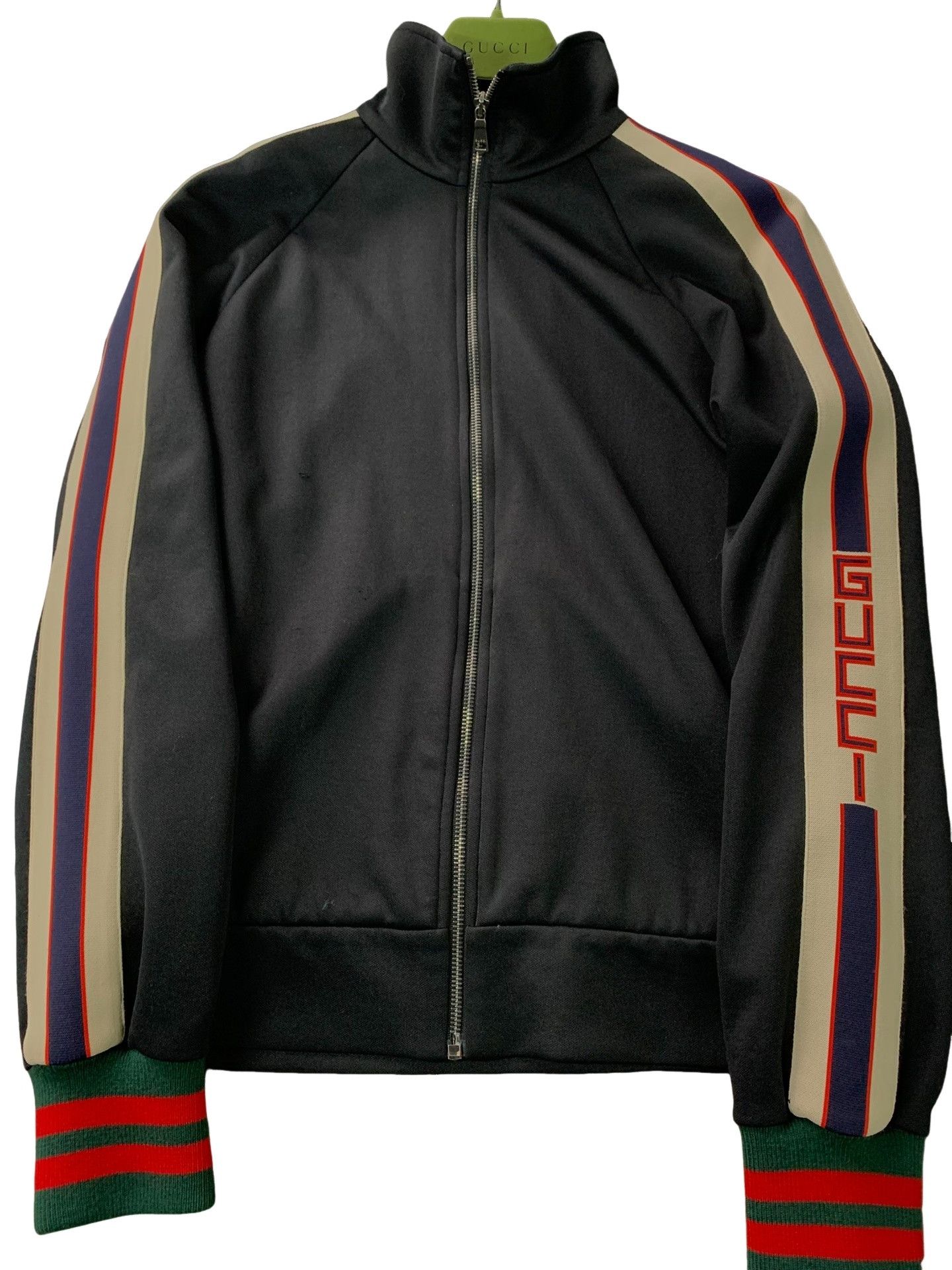 Gucci Gucci Striped Sleeve Logo Track Jacket Size S Size US S / EU 44-46 / 1 - 1 Thumbnail