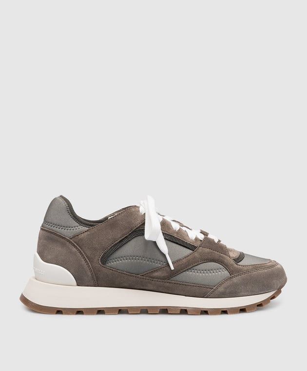 image of Brunello Cucinelli O1W1Db10524 Sneakers In Grey, Women's (Size 9)