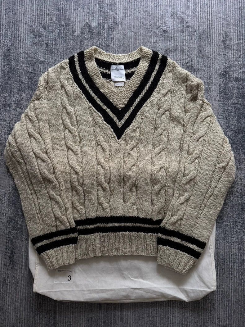 Visvim VisvimVISVIM Hand Knit V Collegium Sweater-2504 Size US M / EU 48-50 / 2 - 1 Thumbnail