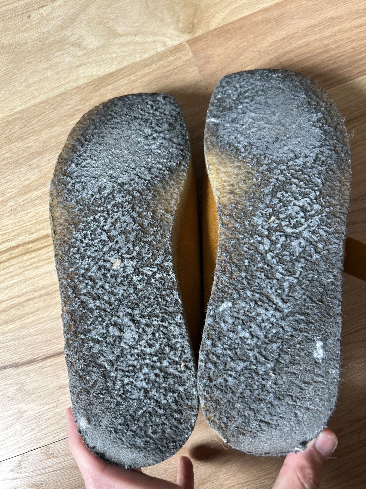 18 East × Padmore & Barnes 9UK 10US Yellow Suede One Piece Monkstrap crepe sole Size US 10 / EU 43 - 3 Thumbnail