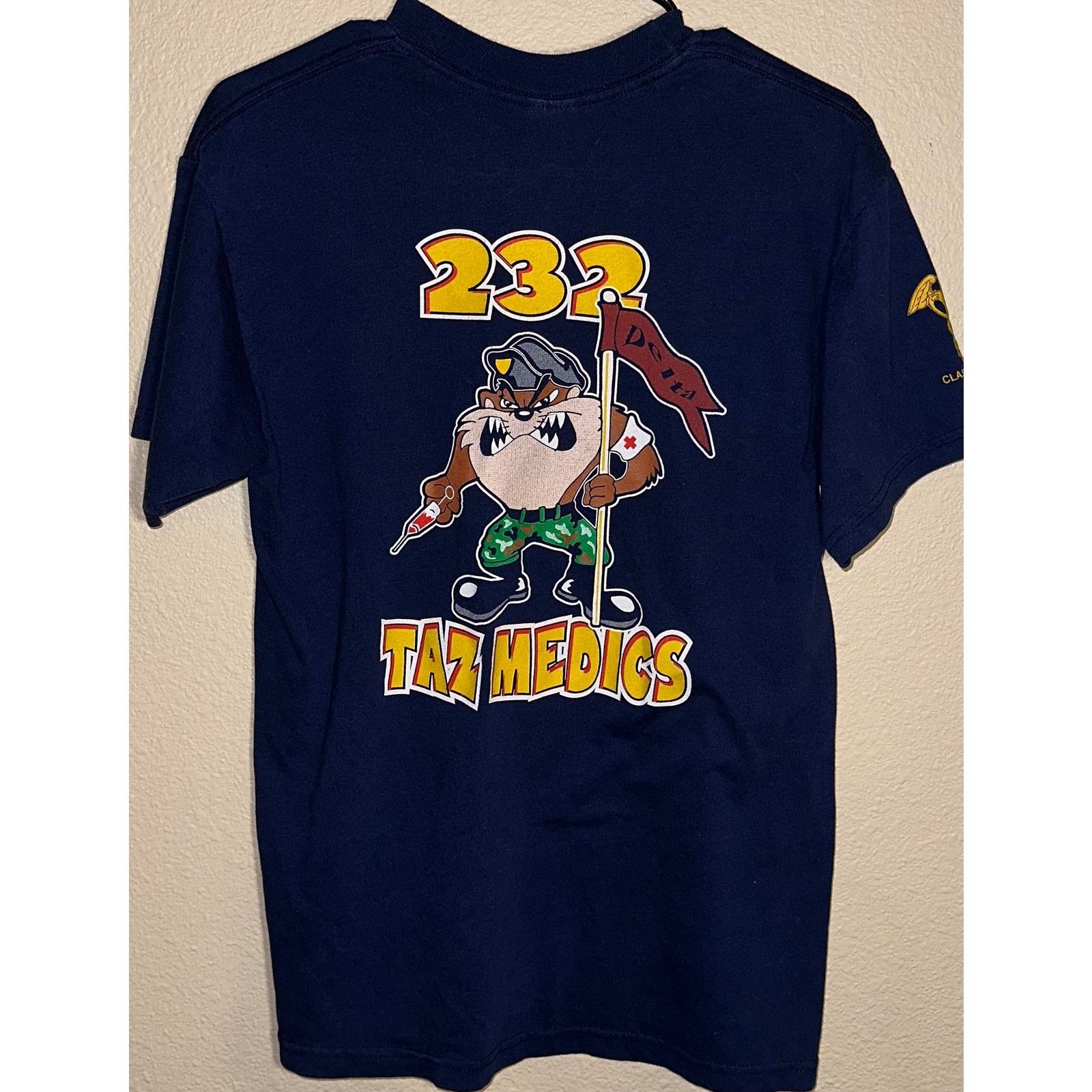 Jerzees 🌀 VINTAGE DELTA 232 “TAZ MEDICS” TEE - SIZE M Size US M / EU 48-50 / 2 - 2 Thumbnail