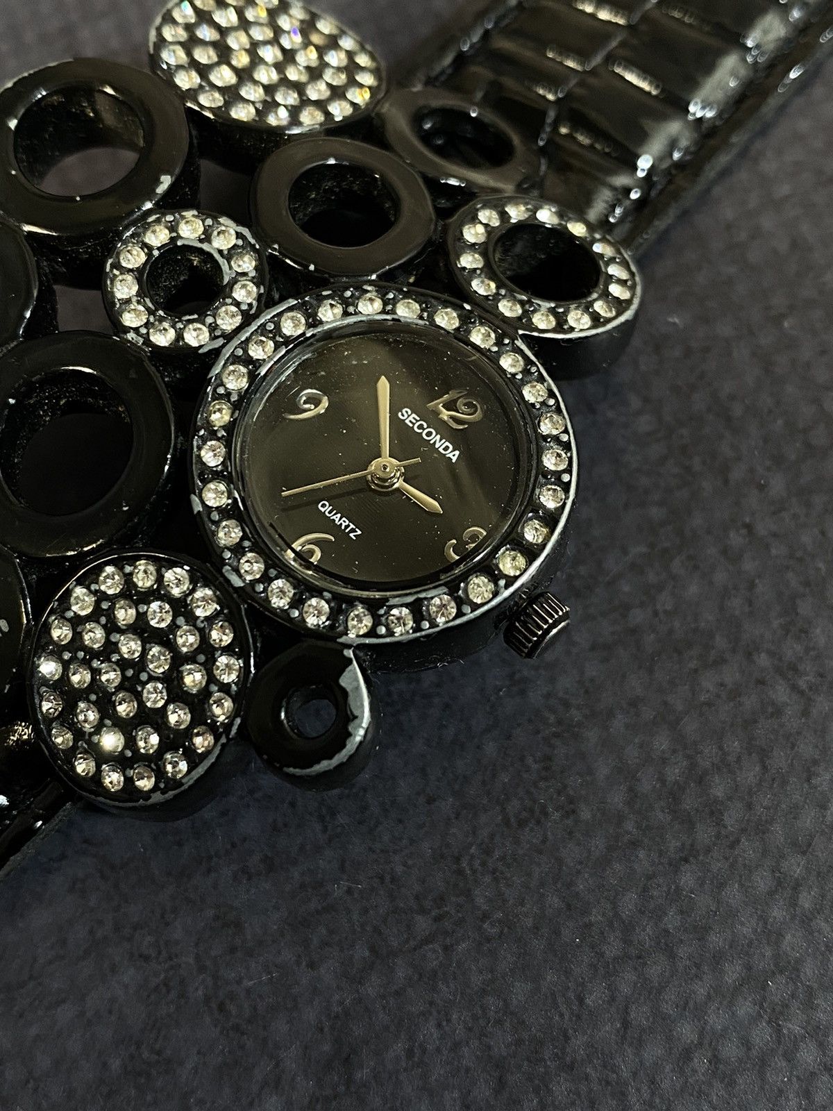 Japanese Brand Futuristic Watch with Leather Strap Japanese Brand Size ONE SIZE - 8 Thumbnail