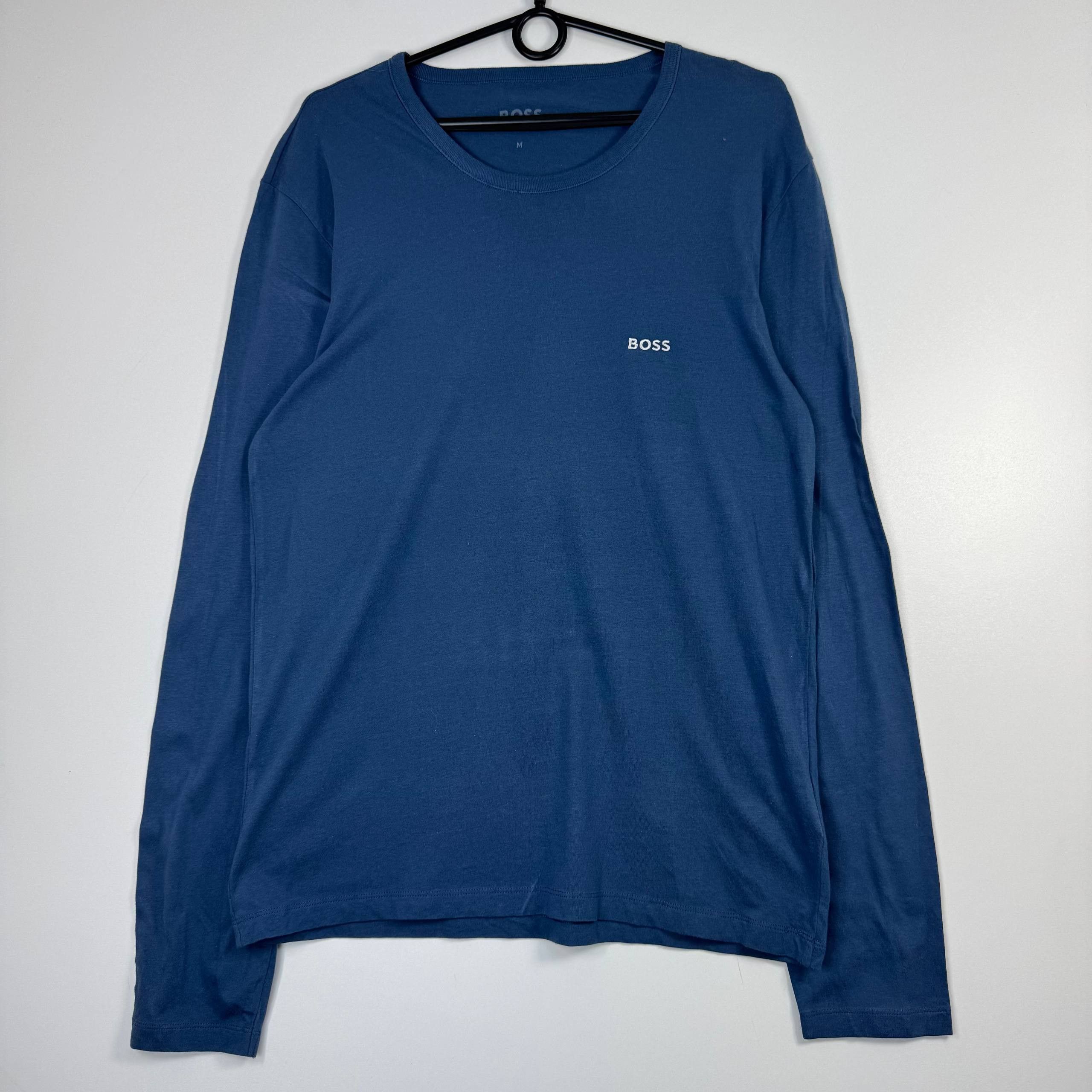 Hugo Boss Boss Long Sleeve T-Shirt Blue Mens Size M Size US M / EU 48-50 / 2 - 1 Thumbnail