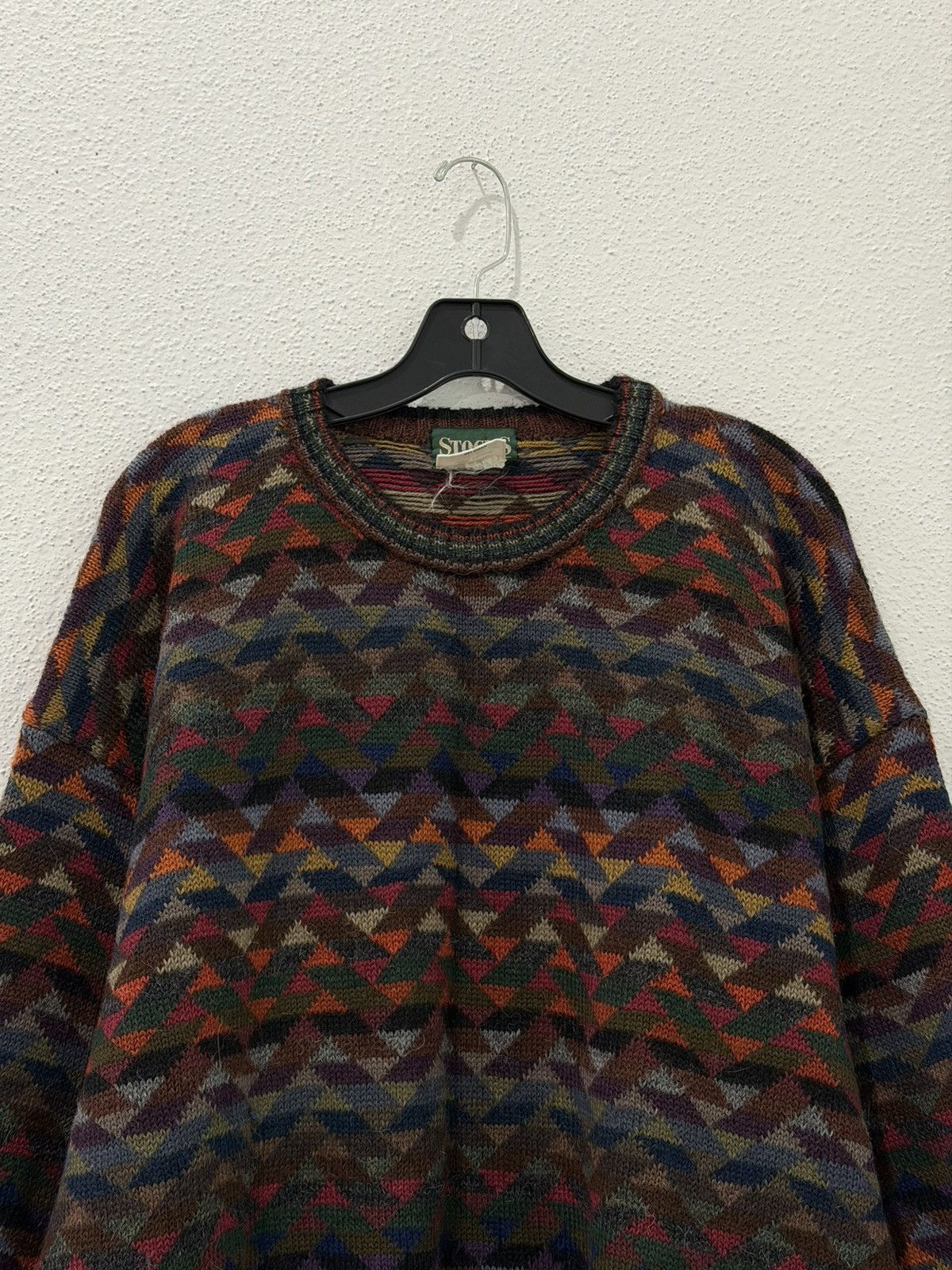 Vintage Vintage 90s Stocks Bolivia 100% Alpaca Wool Knit Sweater L Size US L / EU 52-54 / 3 - 2 Thumbnail