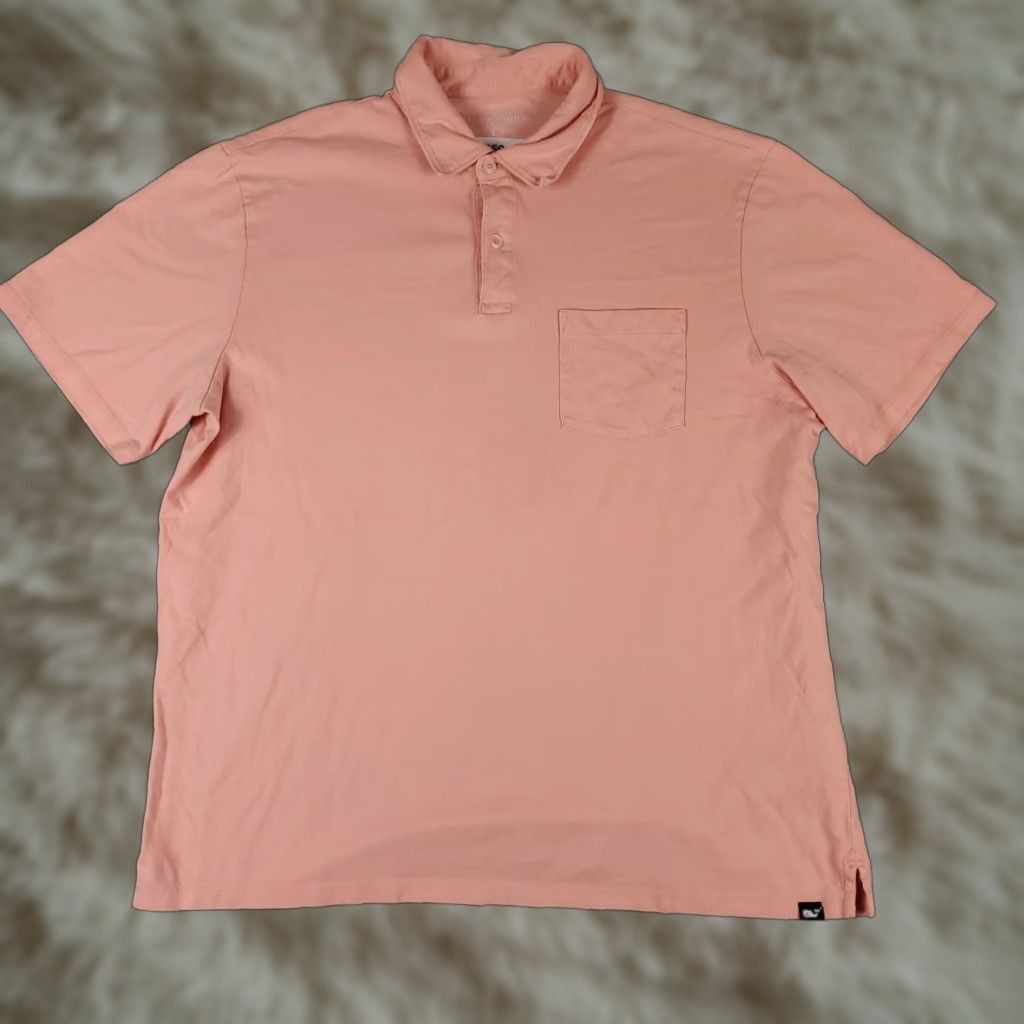 Vineyard Vines Vineyard Vines Polo Shirt Mens L Pink Cotton Whale Casual Short Sleeve Polo Mens L Pink Cotton Whale Casual Short Sleeve Size US L / EU 52-54 / 3 - 1 Thumbnail