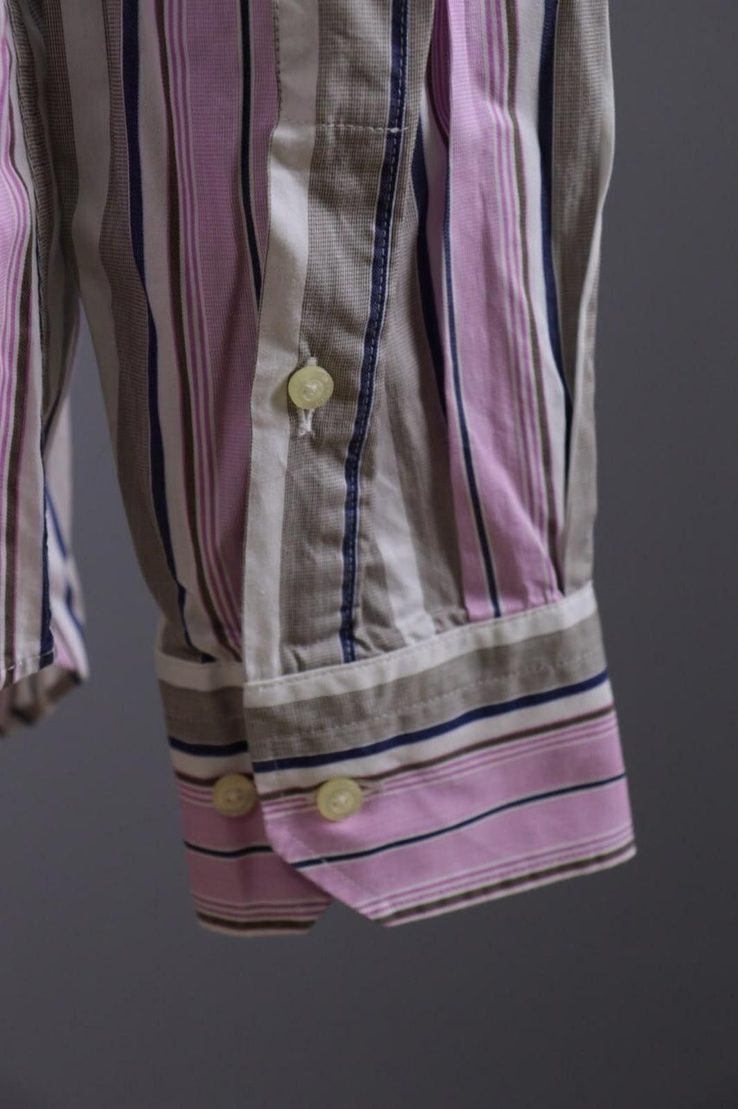 Etro Etro Milano Multicolor Striped Button Down Shirt Size 43 Size US M / EU 48-50 / 2 - 10 Thumbnail