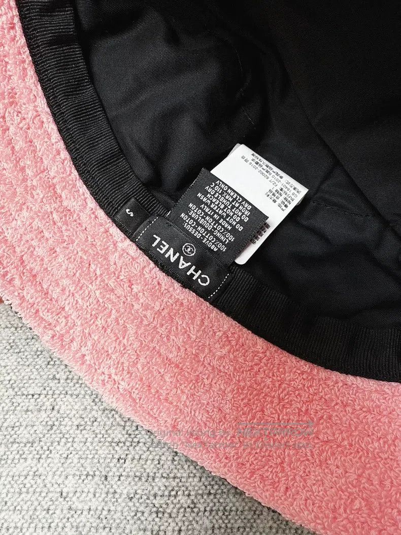 Chanel Chanel 20c dark blue inner pink towel fabric fisherman's h Size ONE SIZE - 5 Thumbnail