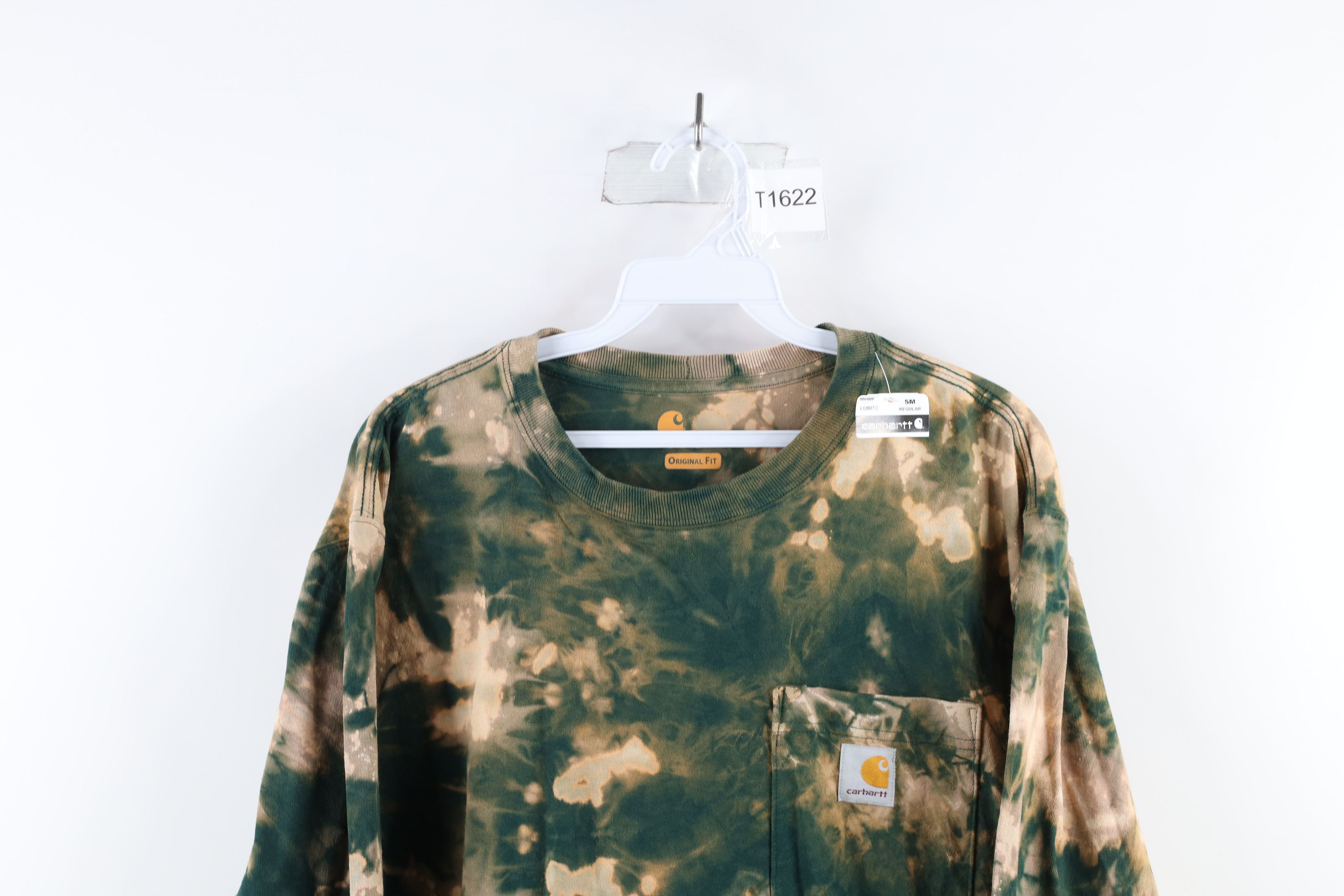 Carhartt New Carhartt Acid Wash Long Sleeve Pocket T-Shirt Green Size US S / EU 44-46 / 1 - 2 Thumbnail