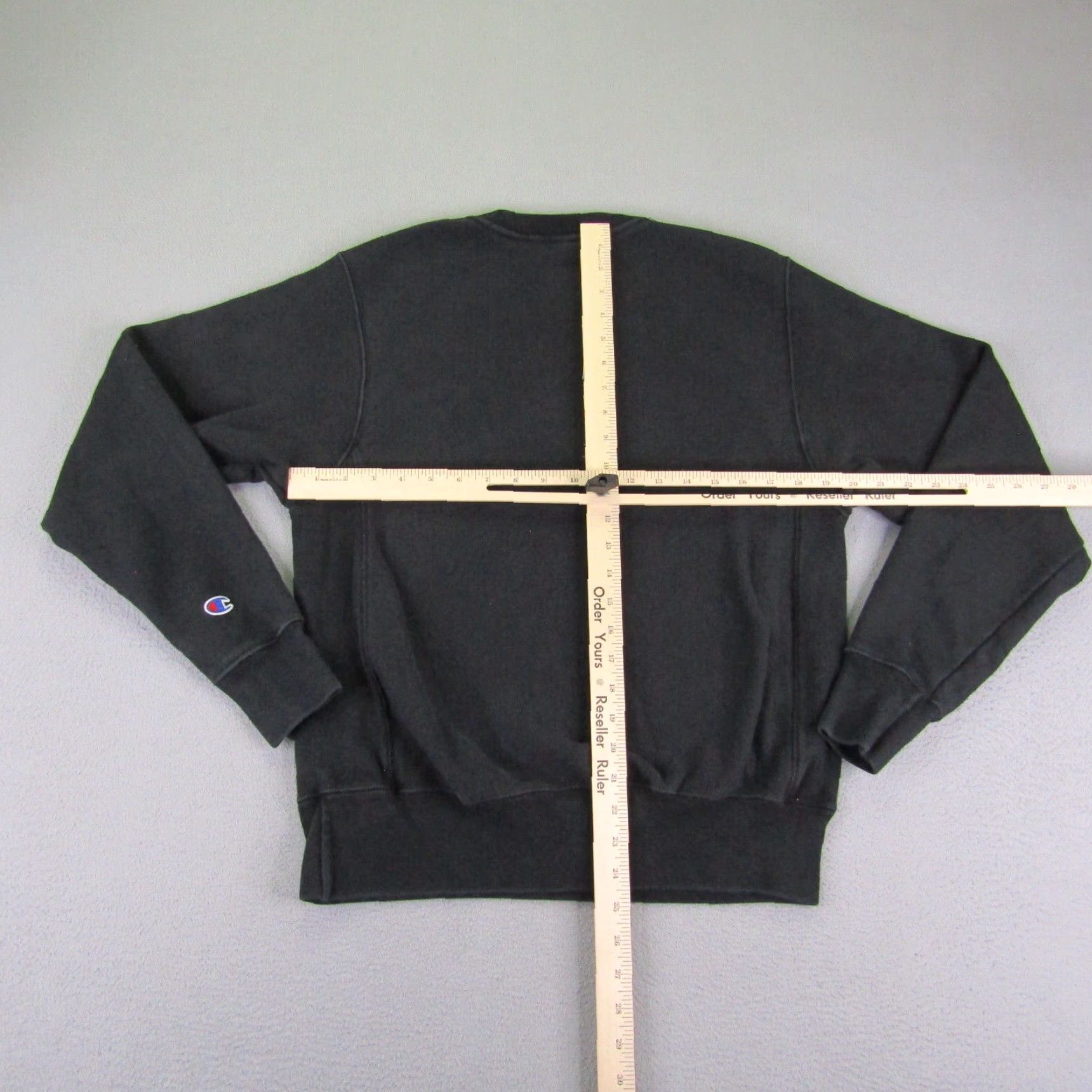 Champion Champion Reverse Weave Sweatshirt Mens Small Black Cotton Polyester Knit Logo Pullover Crew Neck Regular Sweatshirt Outdoor Sports Boys? Mens Size US S / EU 44-46 / 1 - 6 Thumbnail