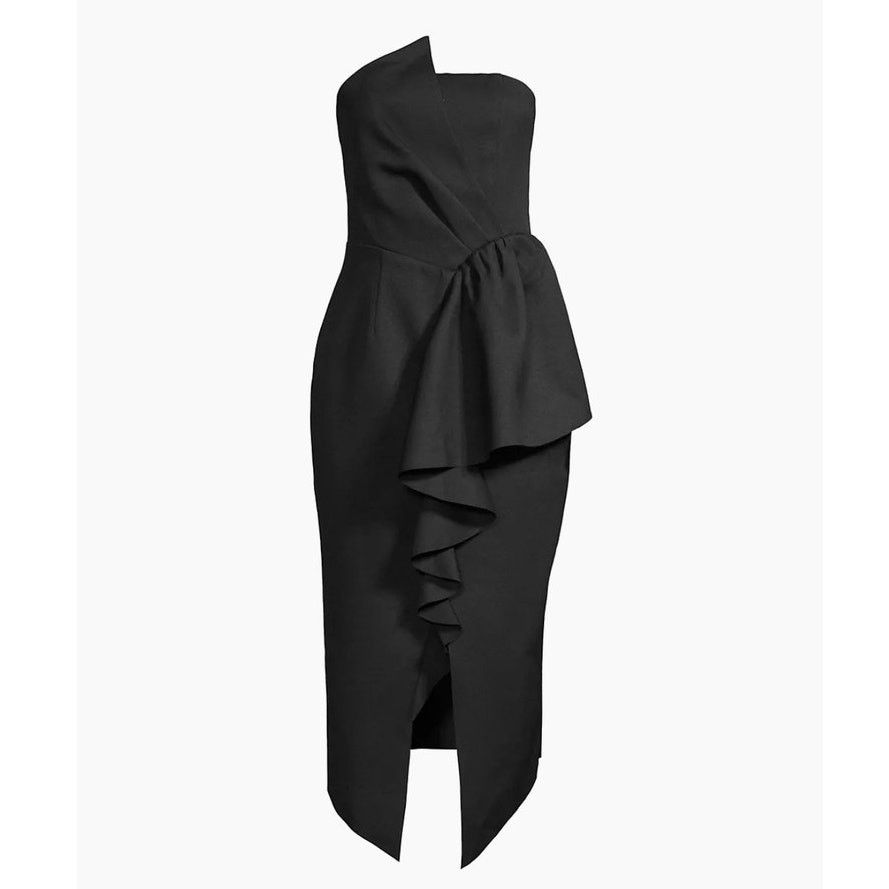 Free People New Elliatt Reception Ruffled Strapless Dress $170 SMALL LBD Size S / US 4 / IT 40 - 6 Thumbnail