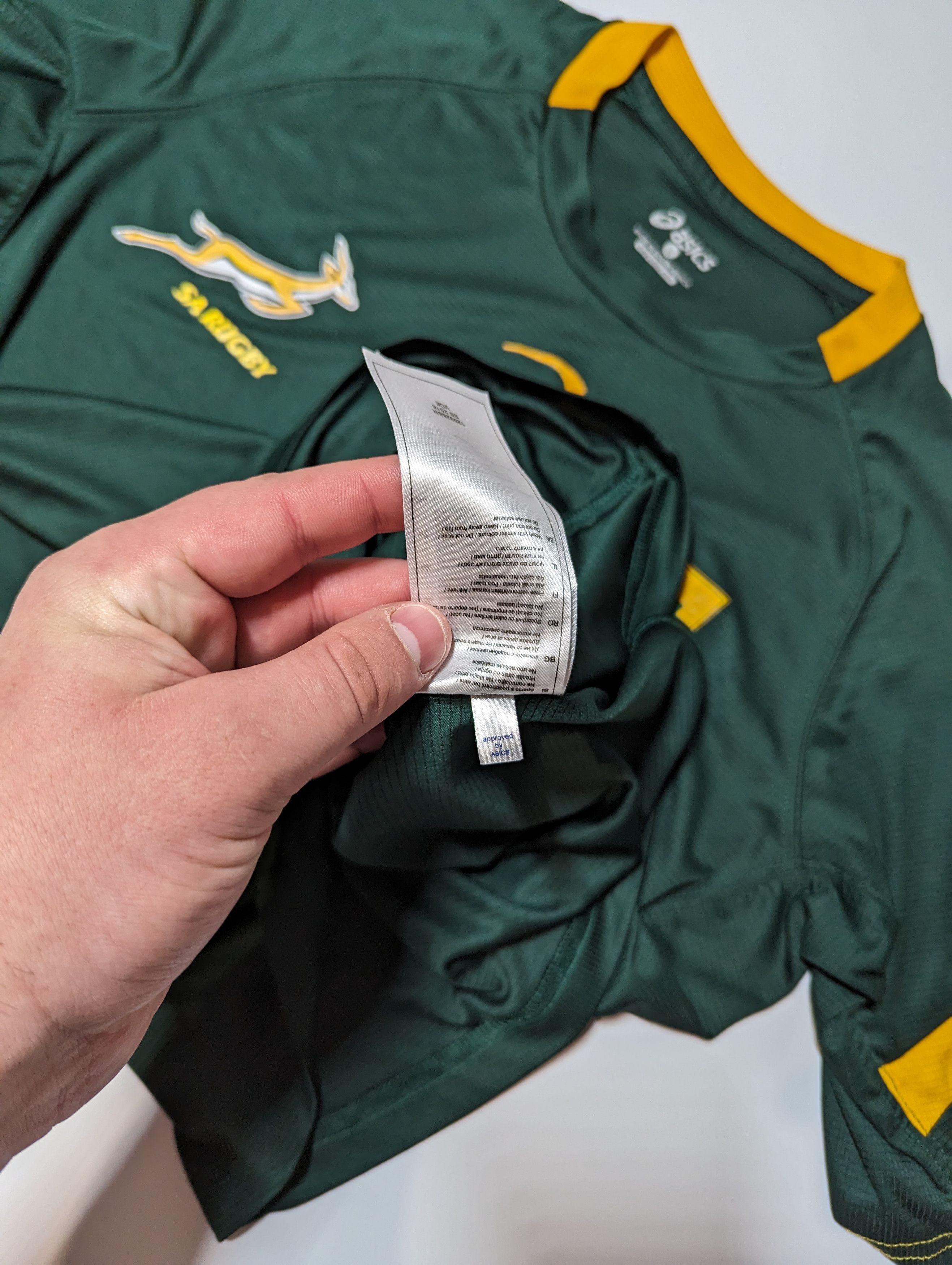 Asics Asics South Africa SA Rugby Jersey Size US S / EU 44-46 / 1 - 7 Thumbnail