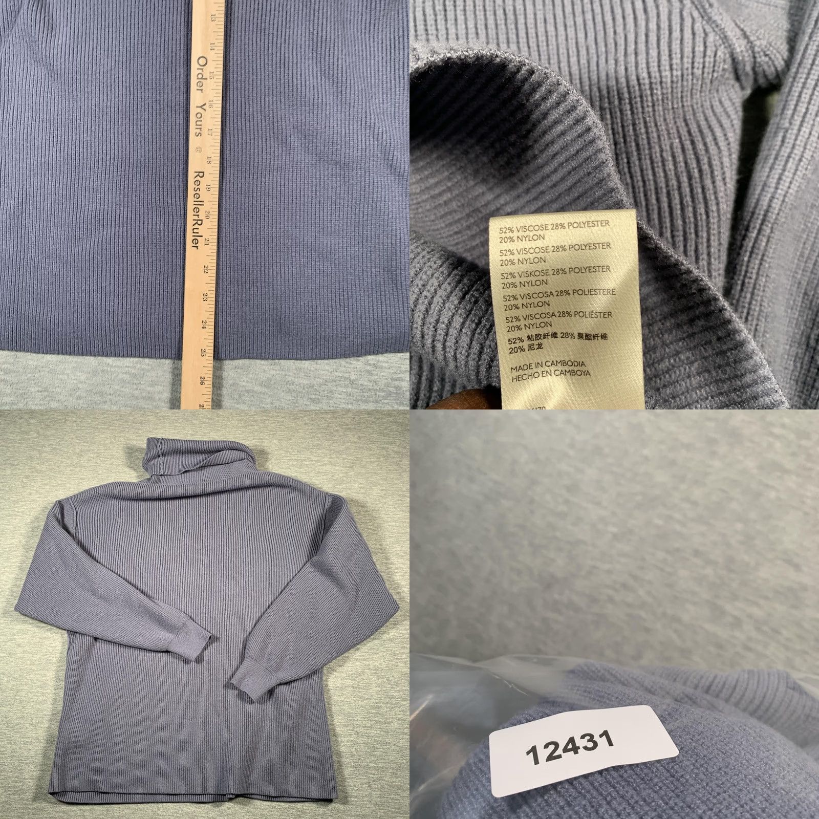 Free People Free People Sweater Womens M Gray Ribbed Turtleneck Tunic Slouchy Size M / US 6-8 / IT 42-44 - 8 Thumbnail
