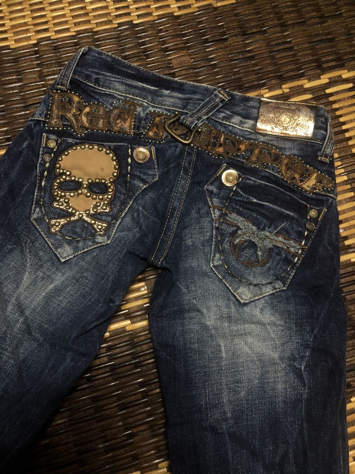 Hysteric Glamour VINTAGE RED PEPPER DENIM JEANS DESIGN UNISEX Size 28" / US 6 / IT 42 - 1 Thumbnail