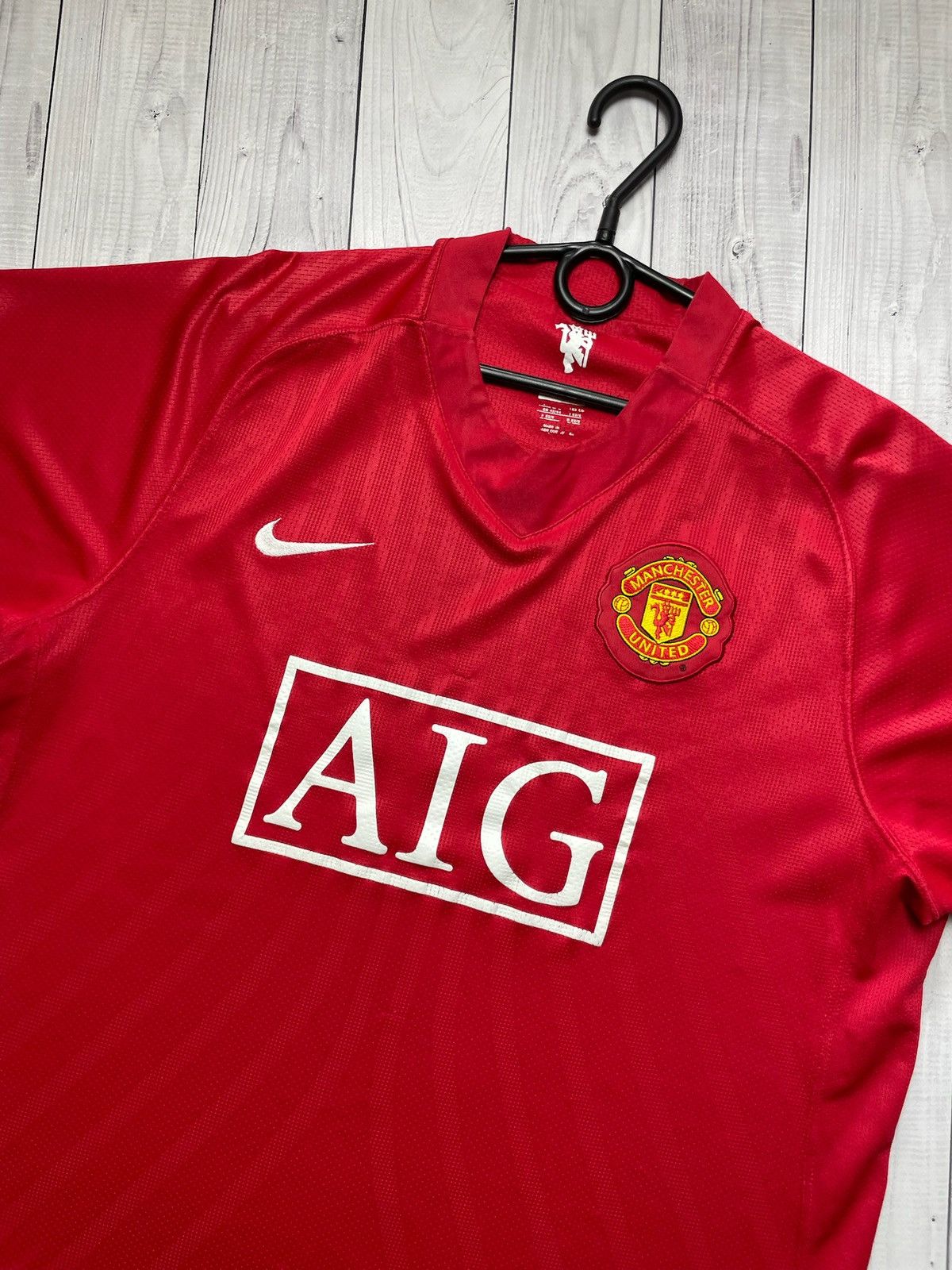 Nike × Vintage Vintage Nike Manchester United size L logo red Size US L / EU 52-54 / 3 - 2 Thumbnail