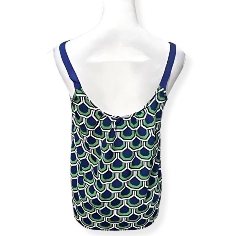 Other Macbeth Collection TopTank Geometric Sleeveless Green BlueXS Size XS / US 0-2 / IT 36-38 - 4 Thumbnail
