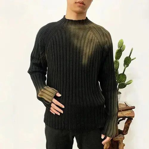 VIBE Graffiti Old Slim Fit Knitted Sweater Pullover y2k style Size US XL / EU 56 / 4 - 3 Thumbnail