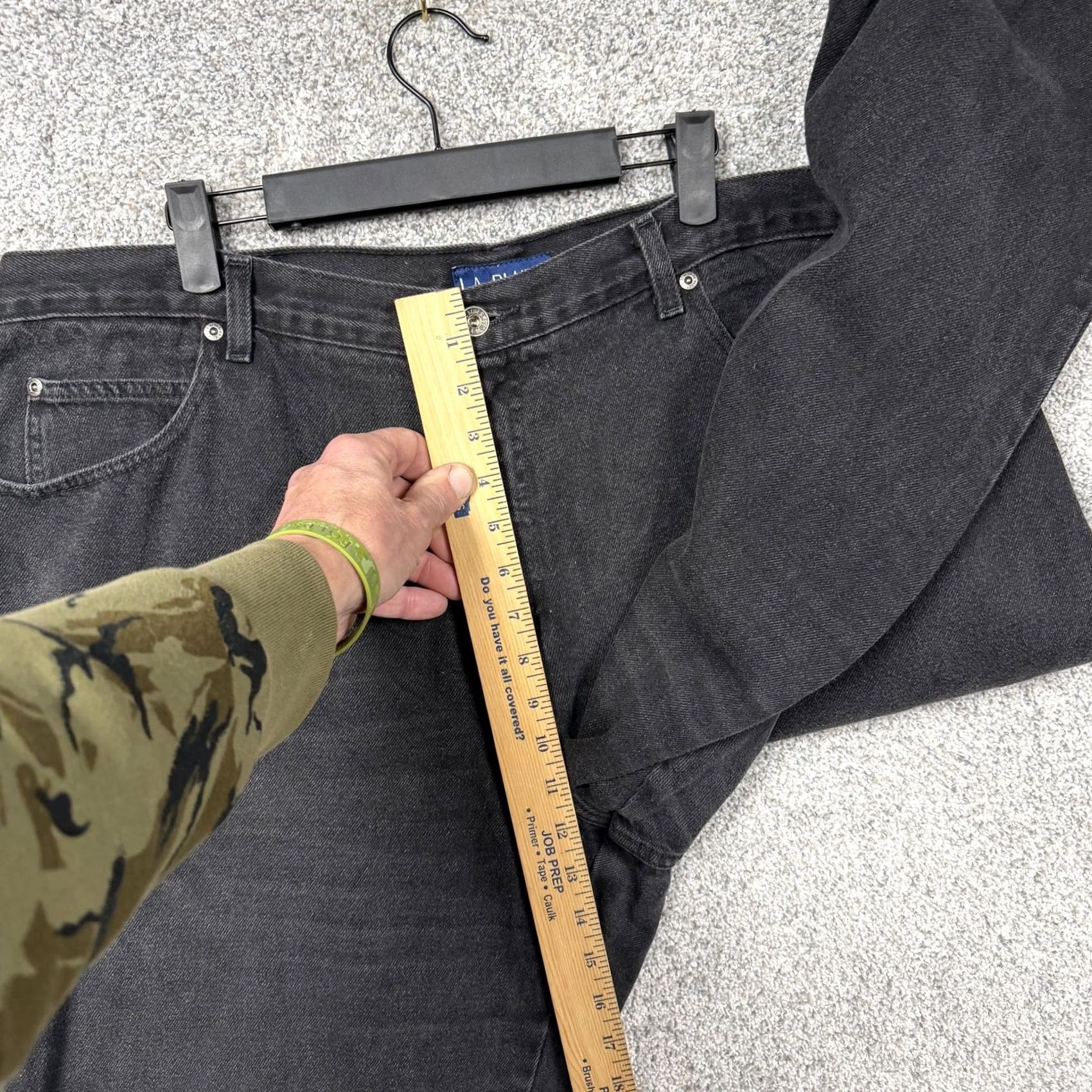 Vintage VINTAGE 90s L.A. Blues Jeans Women's Plus 22W Black Denim High-Rise Tapered 5-Pocket Size 40" / US 18 - 5 Thumbnail