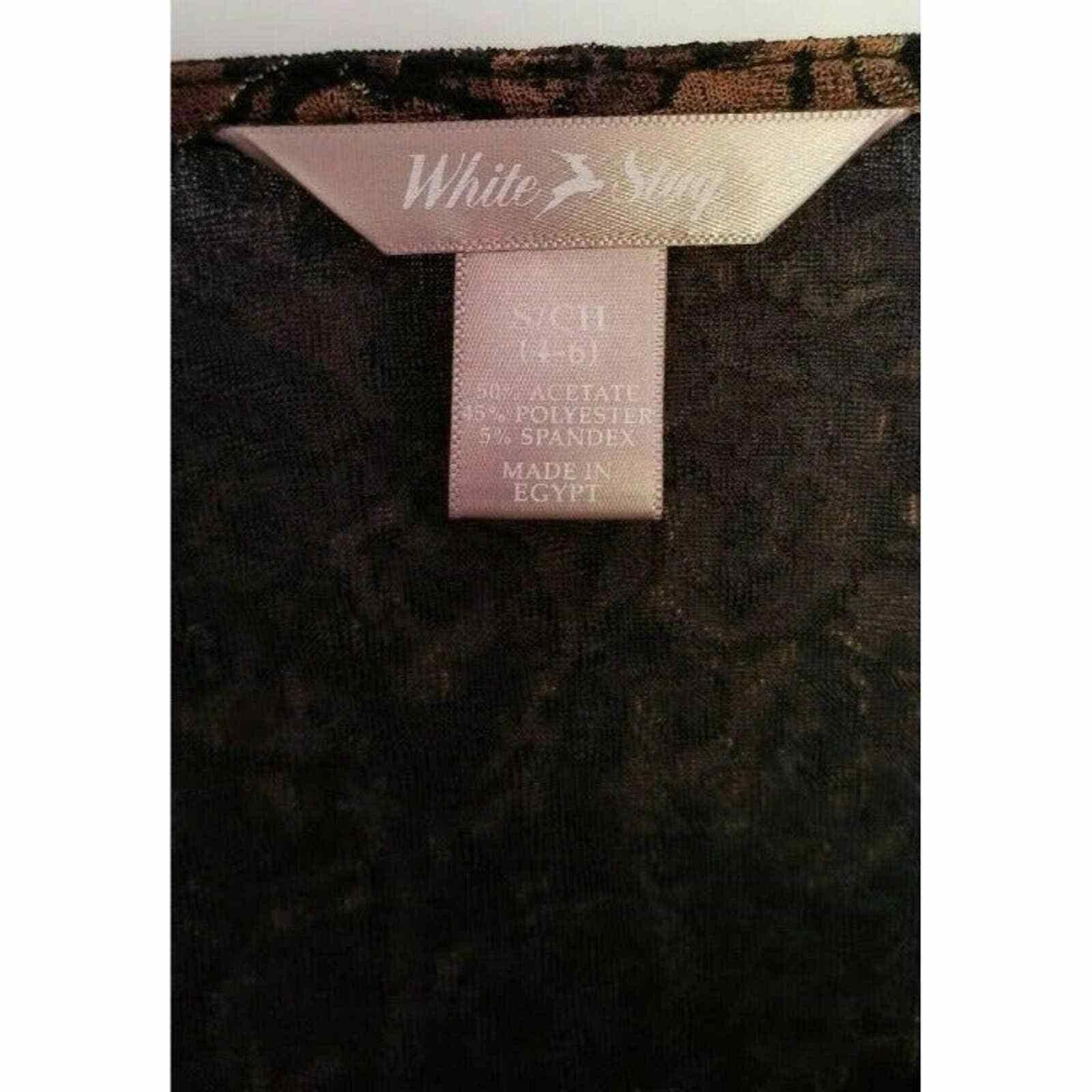 Other White Stag Brown Black Blouse Small NWT New With Tag Size S / US 4 / IT 40 - 3 Thumbnail