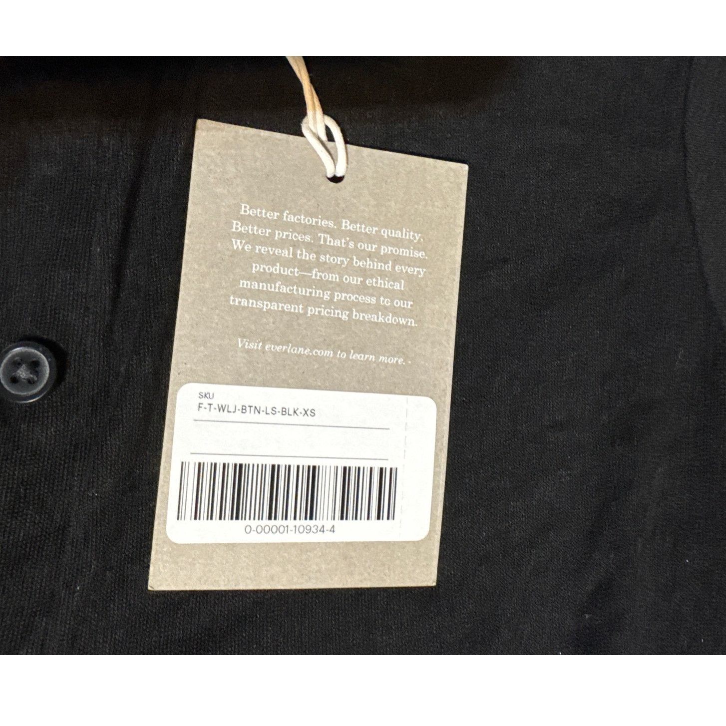 Everlane Everlane · XS · New · Button-Down Polo · Tencel/Wool · Black Size XS / US 0-2 / IT 36-38 - 5 Thumbnail