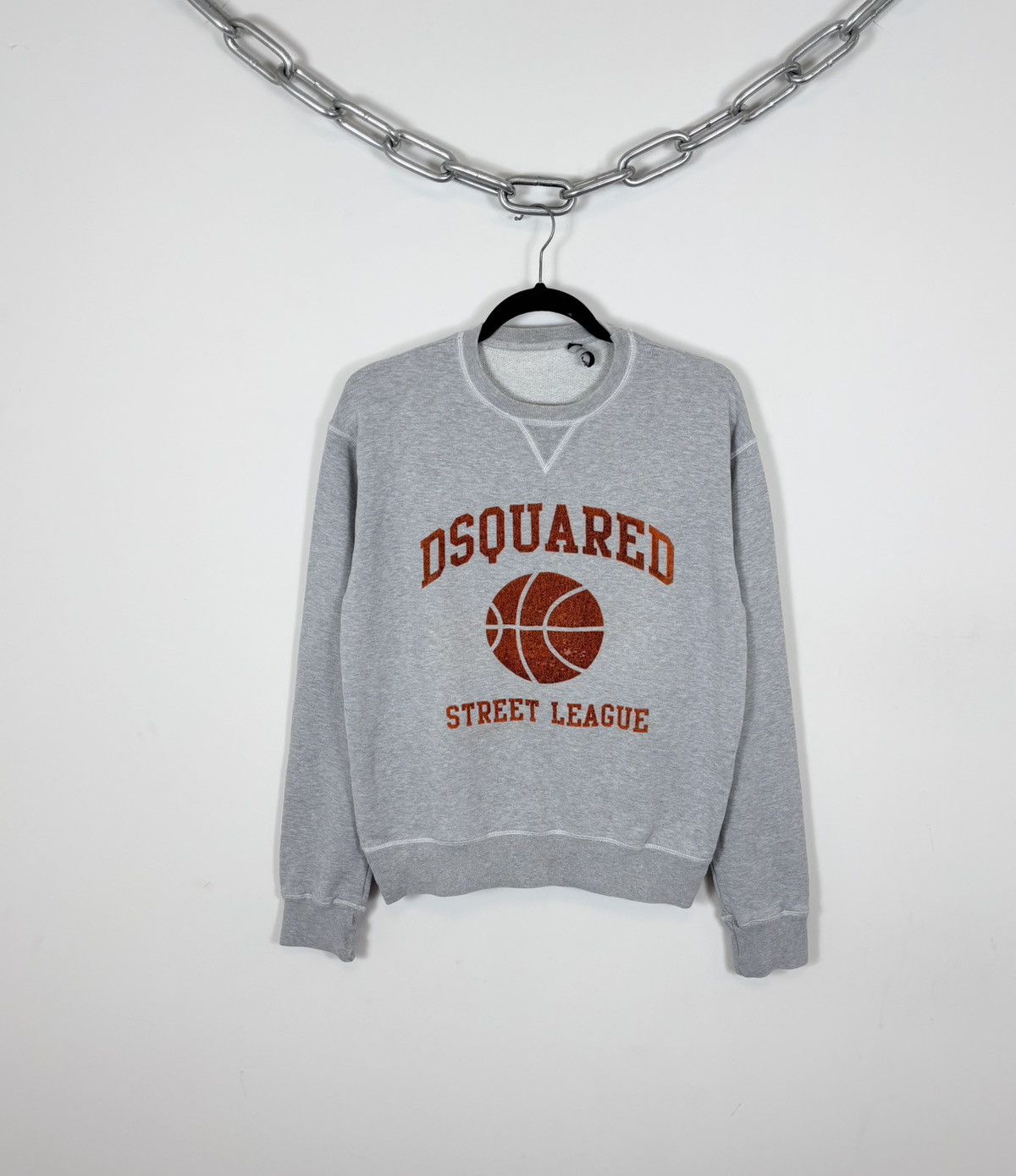 Dsquared2 Dsquared2 Men’s Basketball Street League Gray Sweatshirt Size US S / EU 44-46 / 1 - 1 Thumbnail